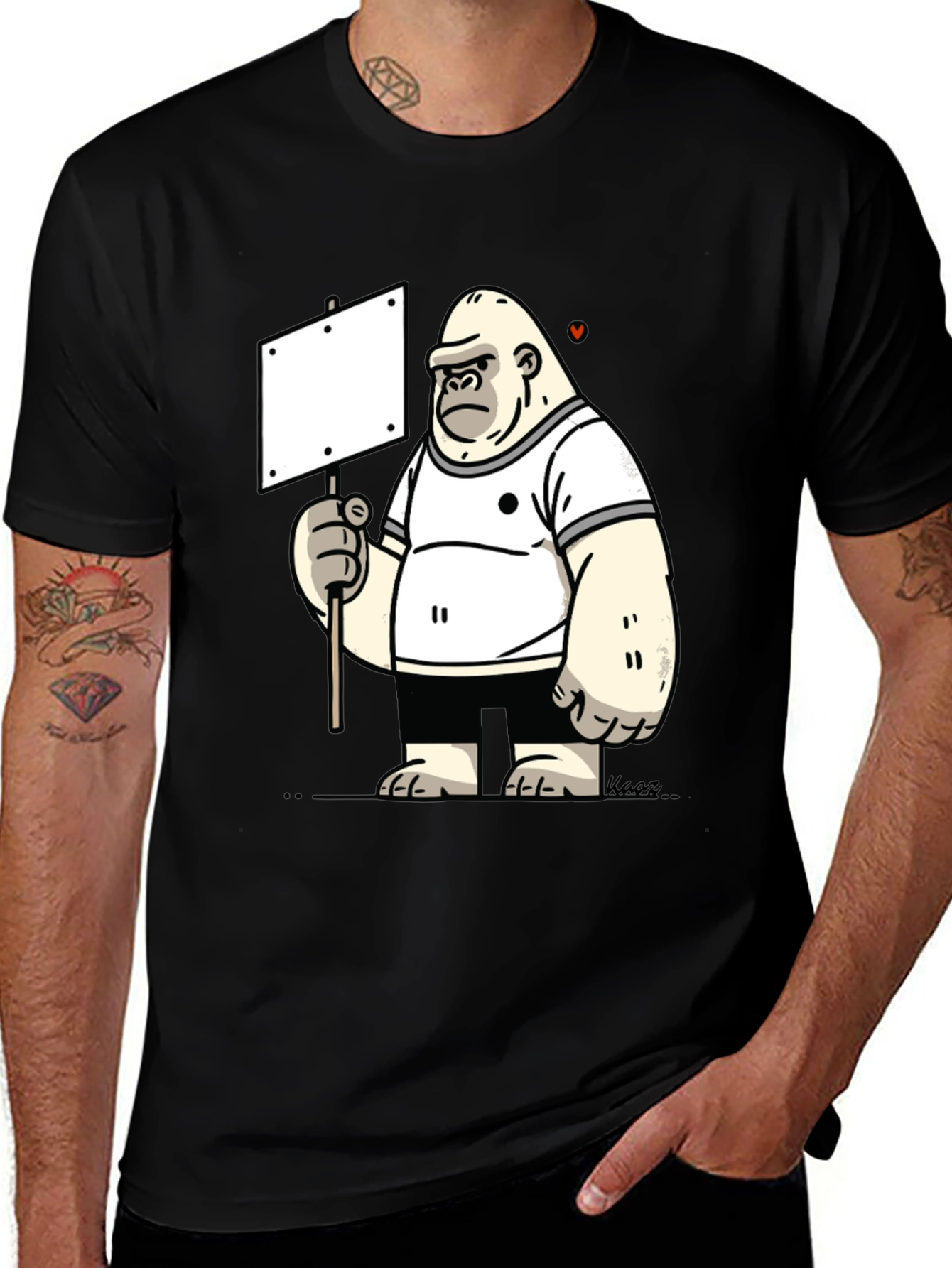 Variant 5 of Gorilla Protest T-Shirt - Stand for What You Believe!
