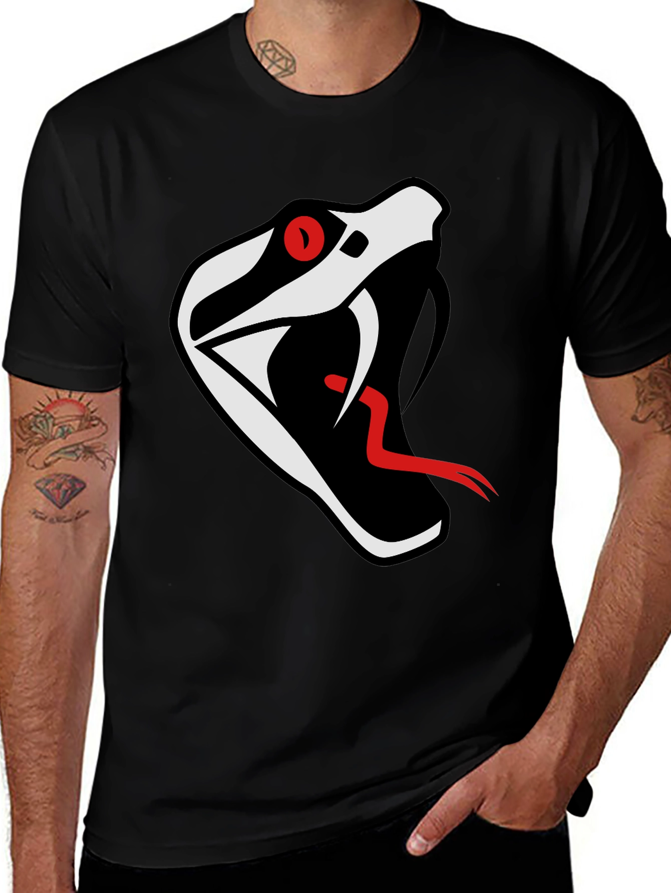 Variant 11 of Bold Snake Graphic Print T-Shirt