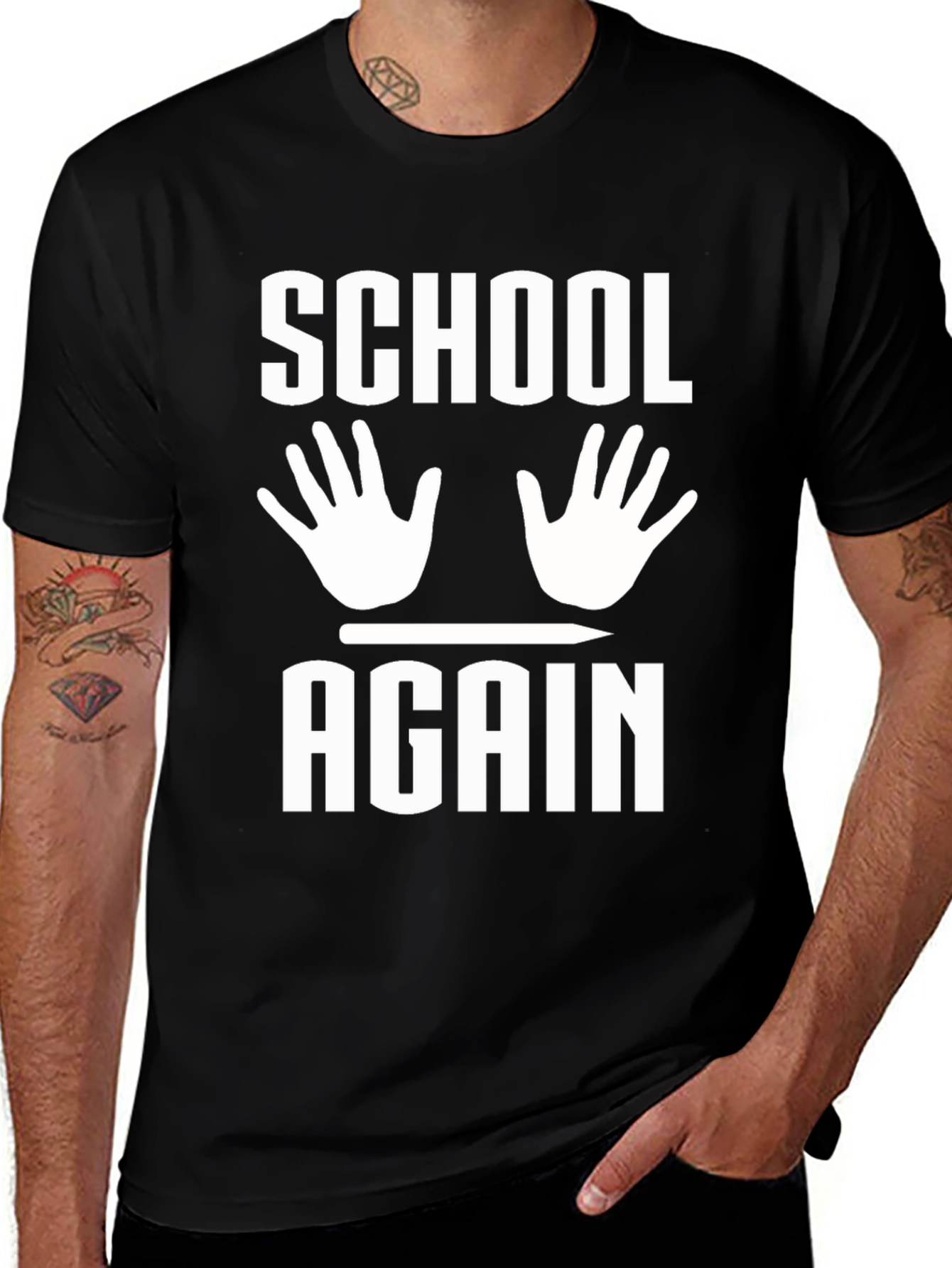 Variant 20 of School Again T-Shirt Funny Back to School Tee