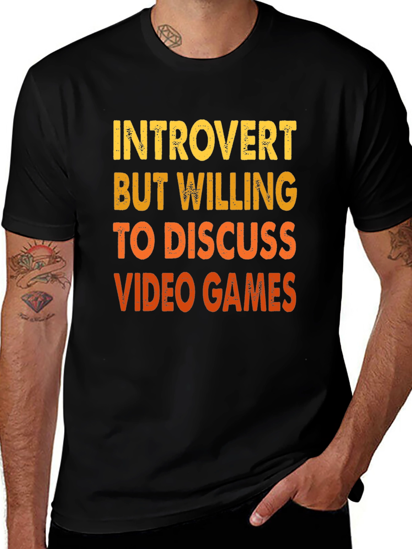 Variant 24 of Introvert Video Game T-Shirt - Funny Gamer Tee