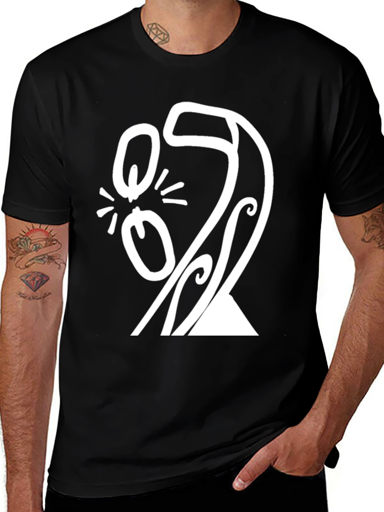 Variant 30 of Abstract Graphic Black T-Shirt