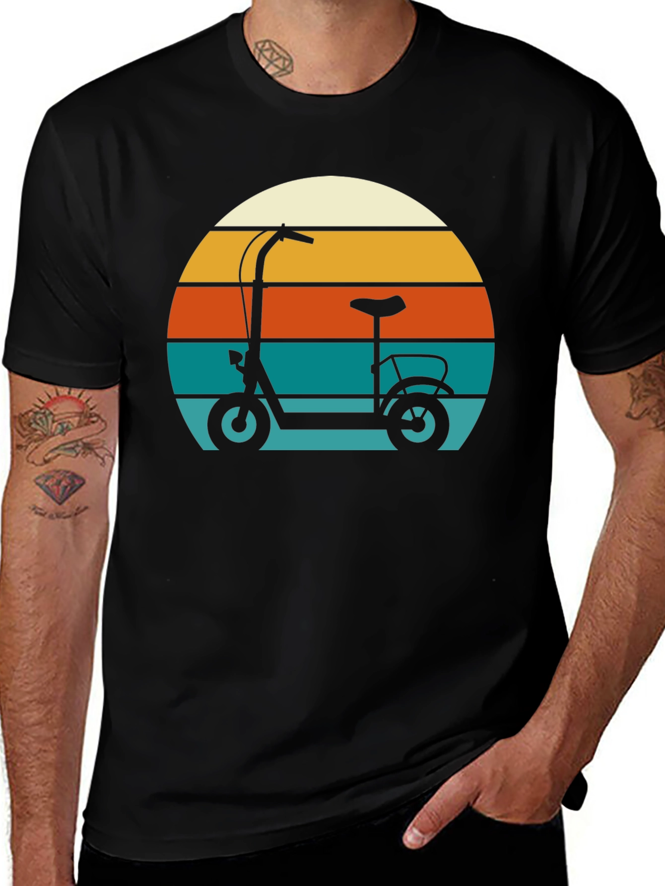 Variant 24 of Retro Scooter Graphic T-Shirt