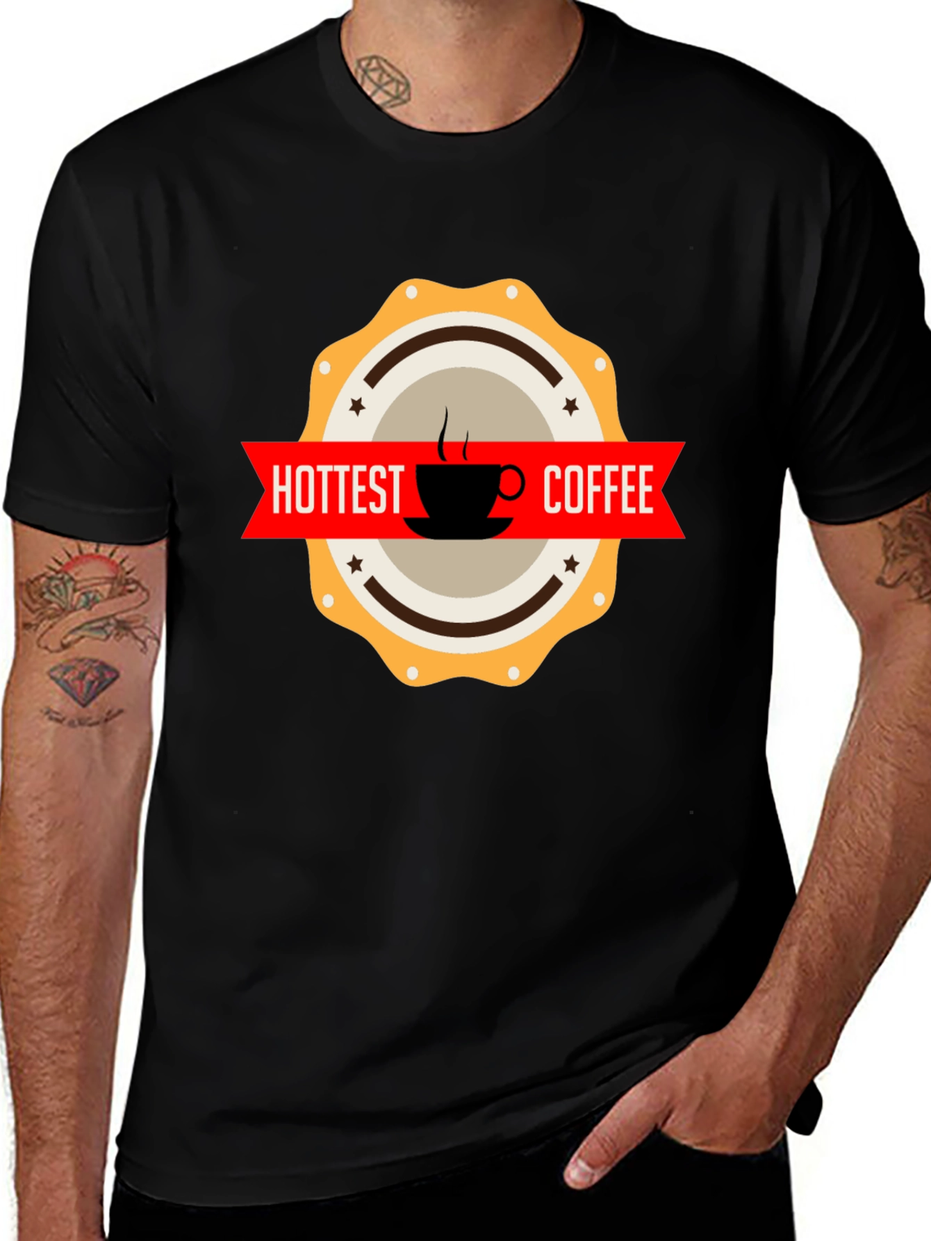 Variant 19 of Hottest Coffee Graphic T-Shirt