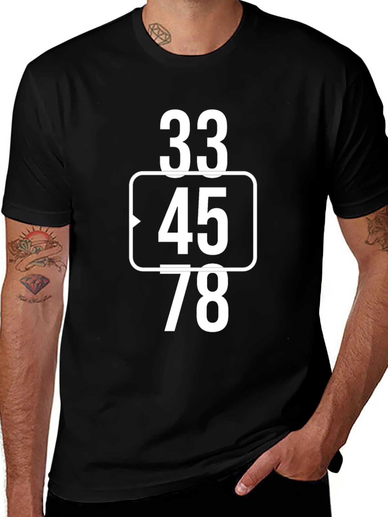 33 45 78 RPM T-Shirt - Music Lover Tee