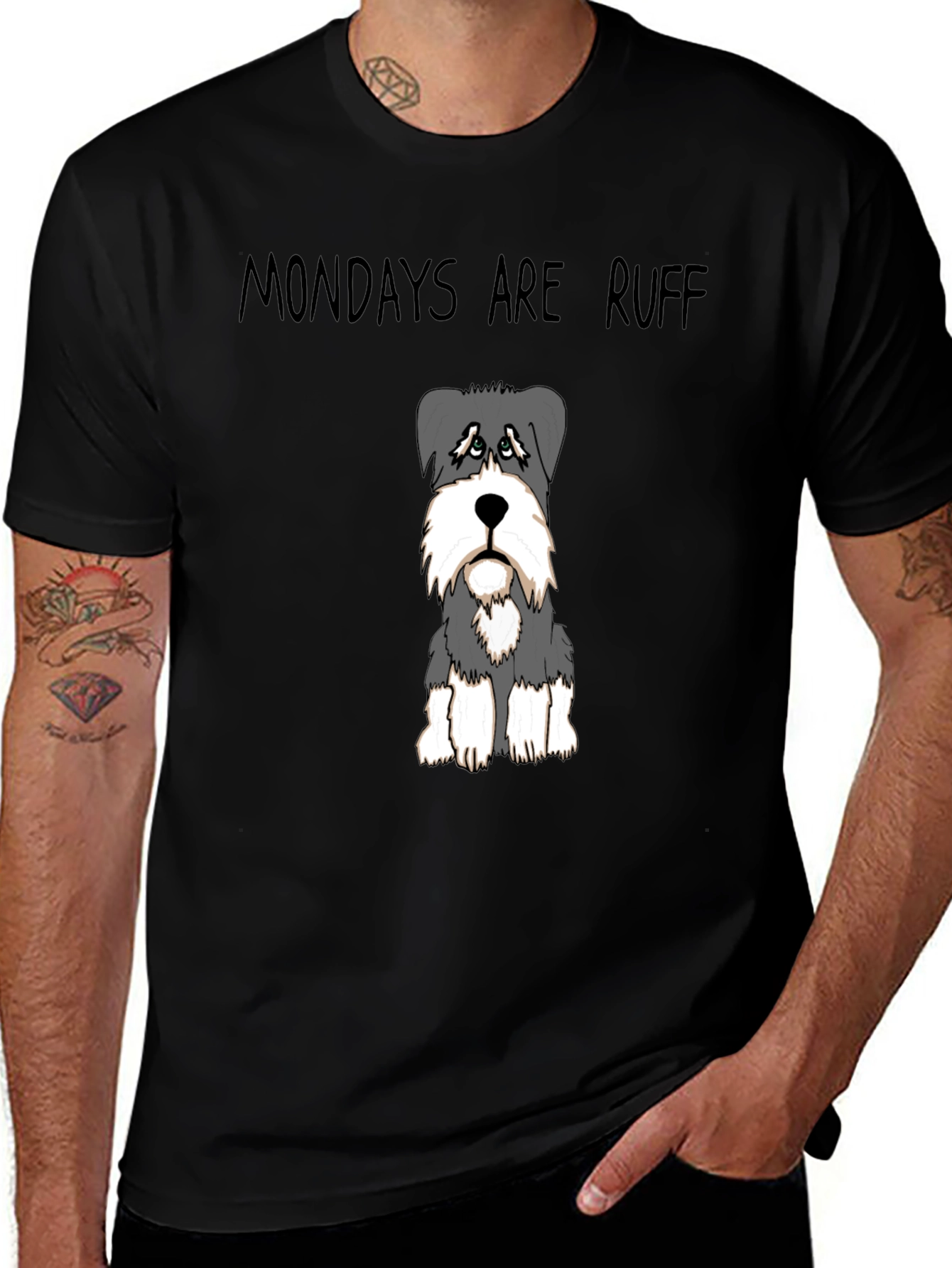 Variant 15 of Mondays Are Ruff Dog T-Shirt