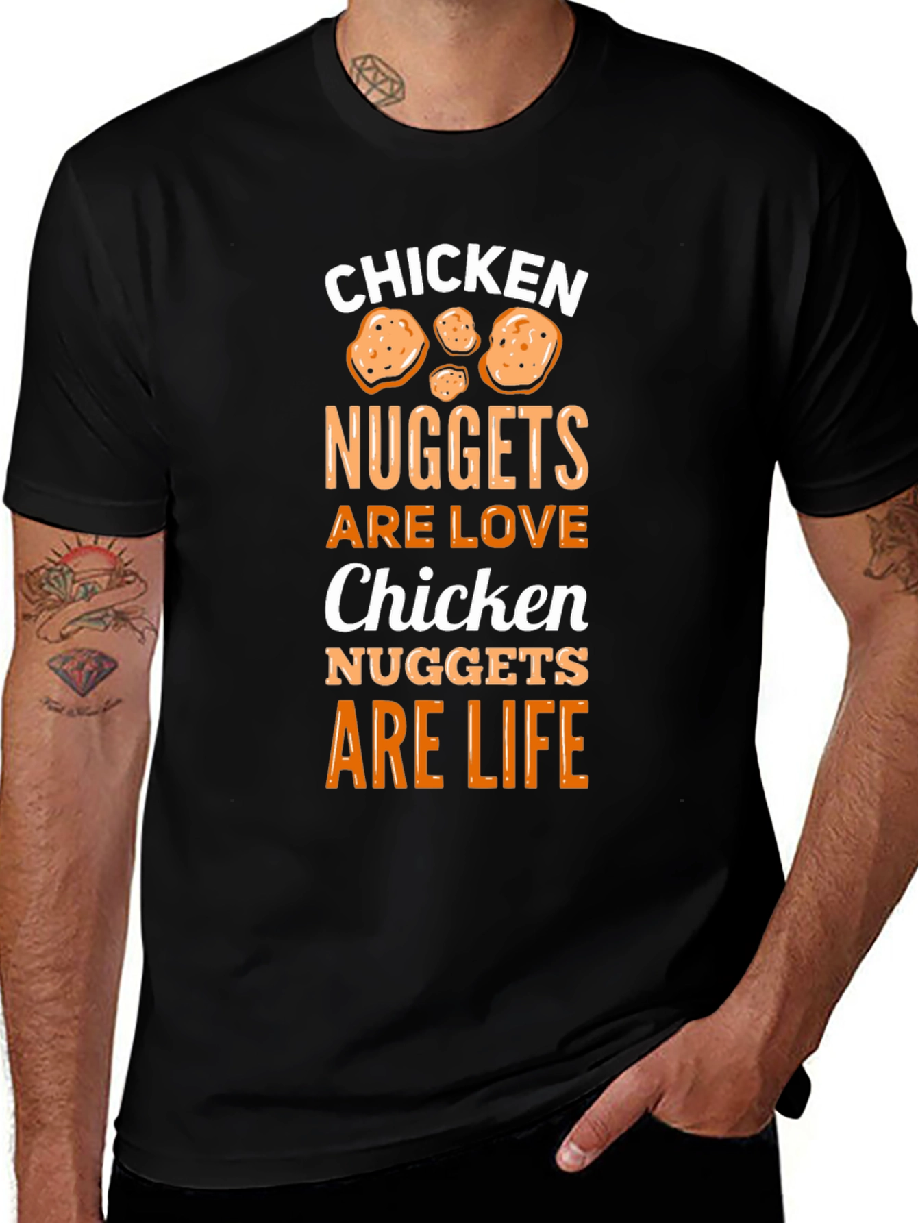 Chicken Nuggets Are Love Chicken Nuggets Are Life T-Shirt
