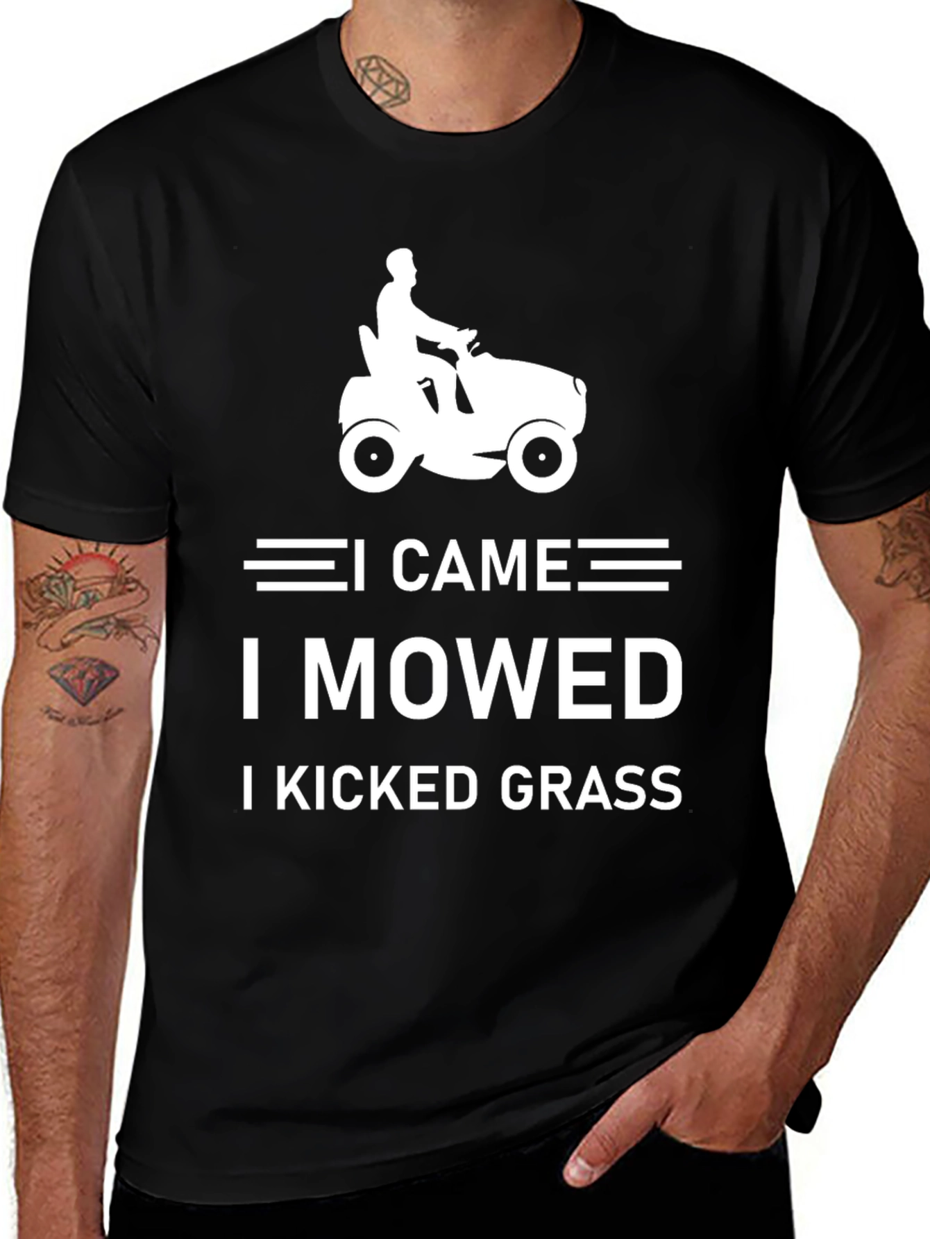 Variant 18 of I Came I Mowed I Kicked Grass T-Shirt
