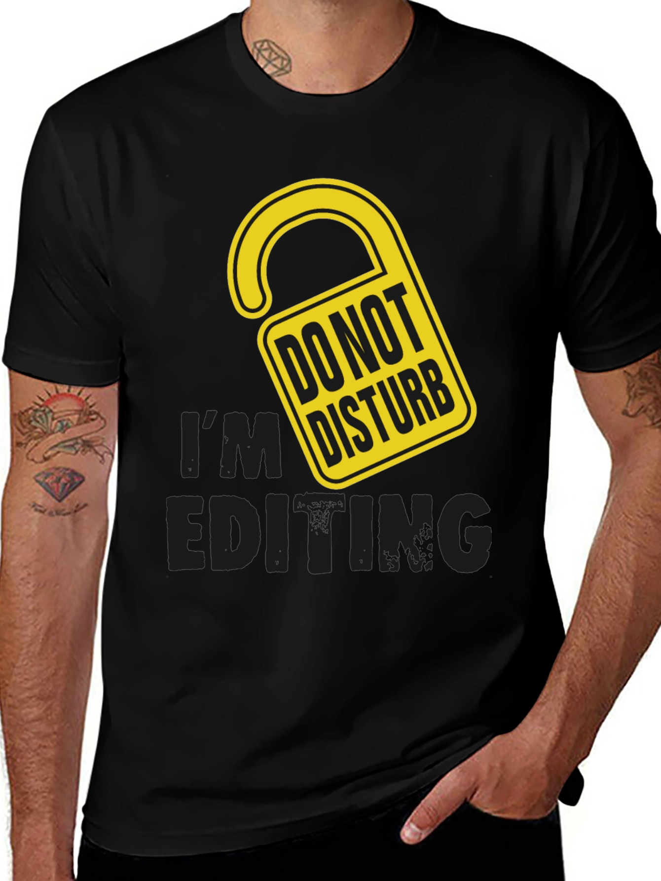 Variant 26 of Do Not Disturb I'm Editing T-Shirt - Funny Editor Shirt