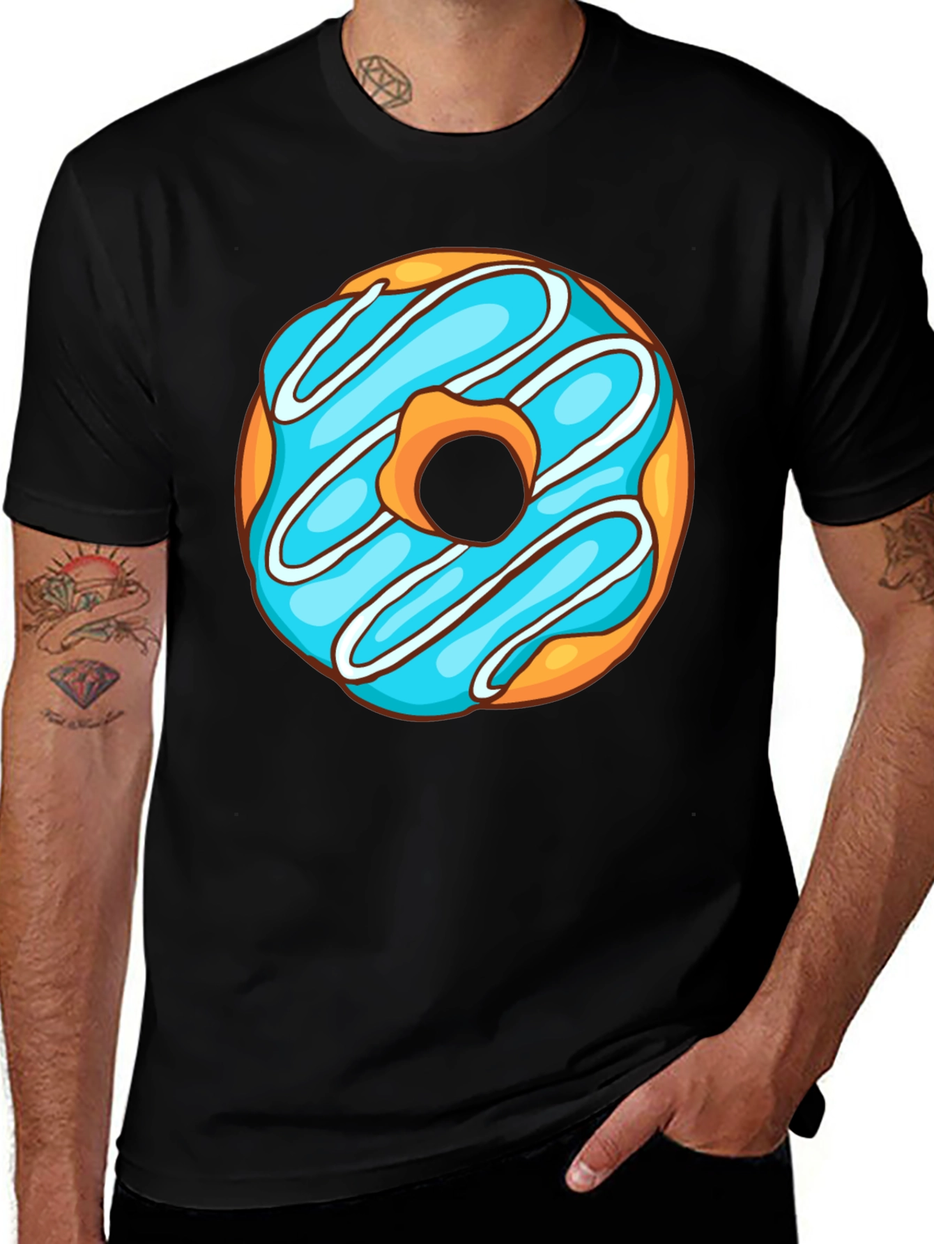 Variant 4 of Donut Graphic T-Shirt - Fun Food Tee