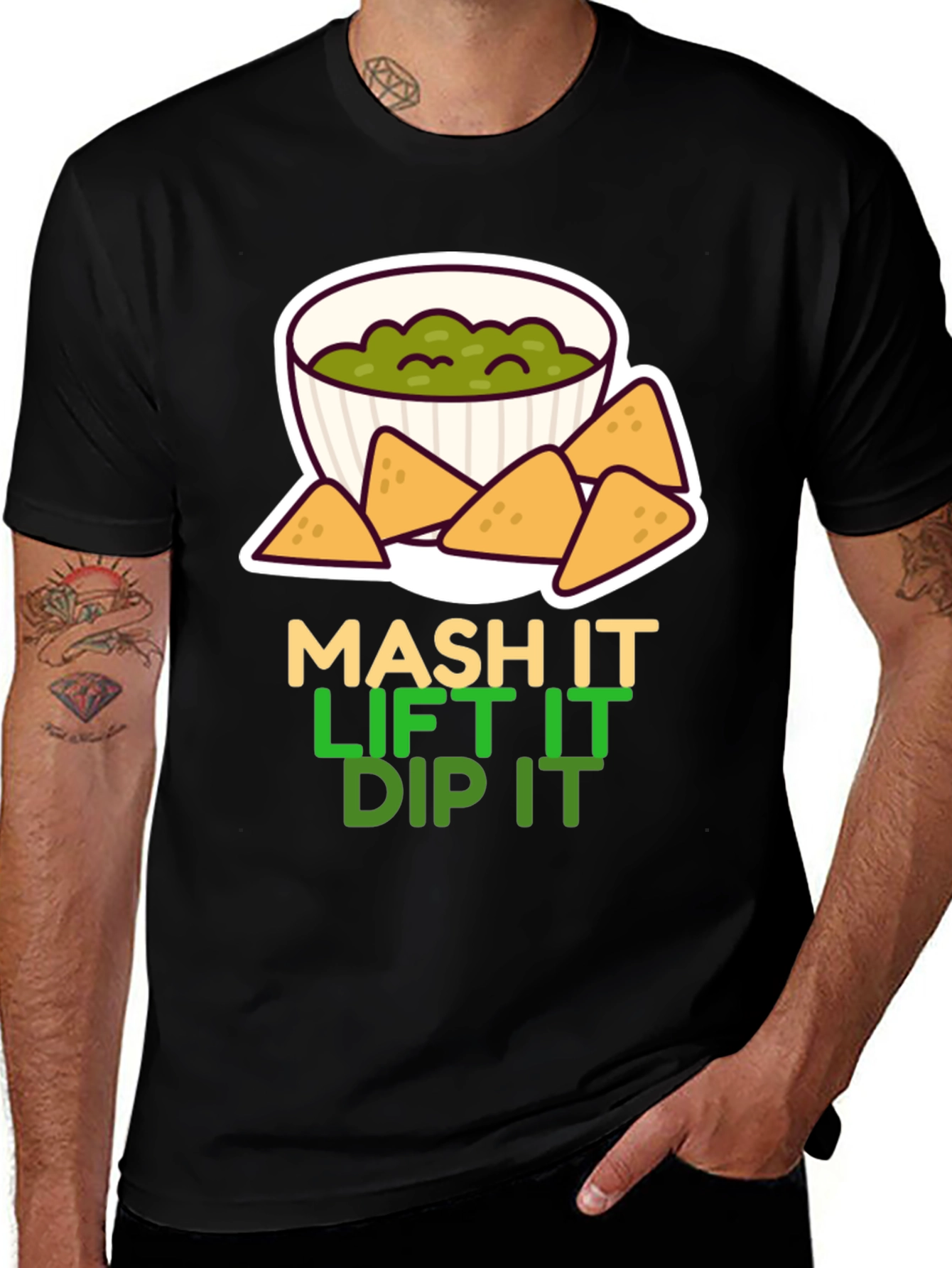 MASH IT LIFT IT DIP IT Guacamole T-Shirt