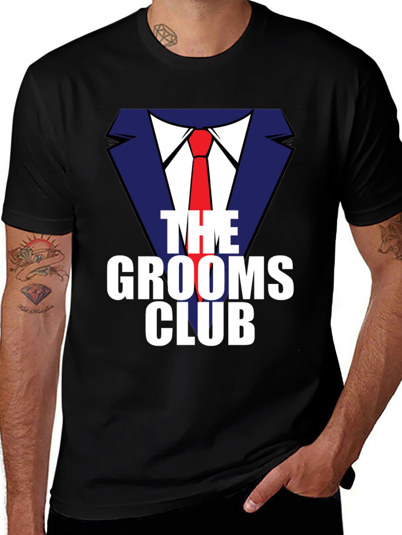 Grooms Club Graphic Tee - Bachelor Party T-Shirt