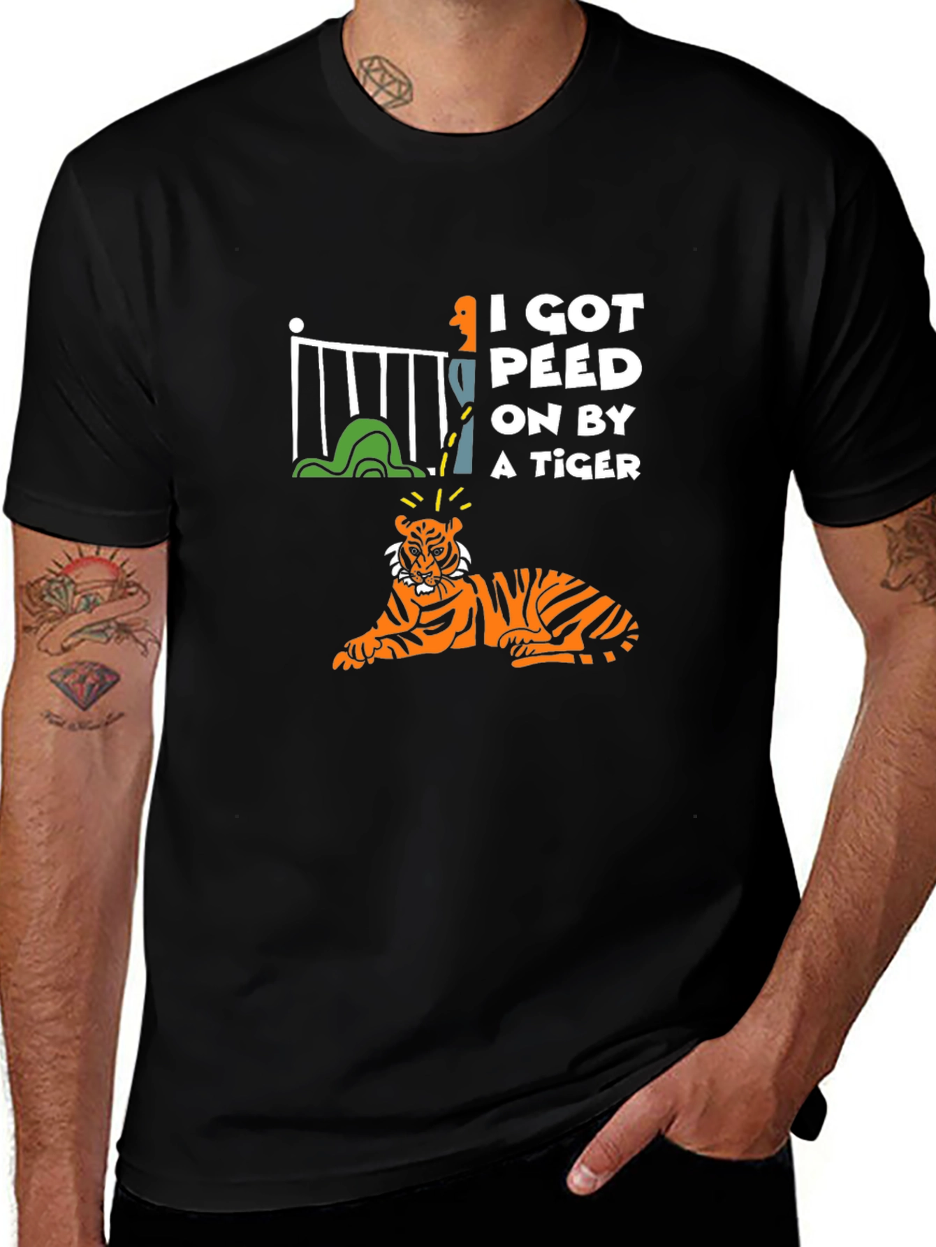 Variant 23 of I Got Peed On By A Tiger T-Shirt