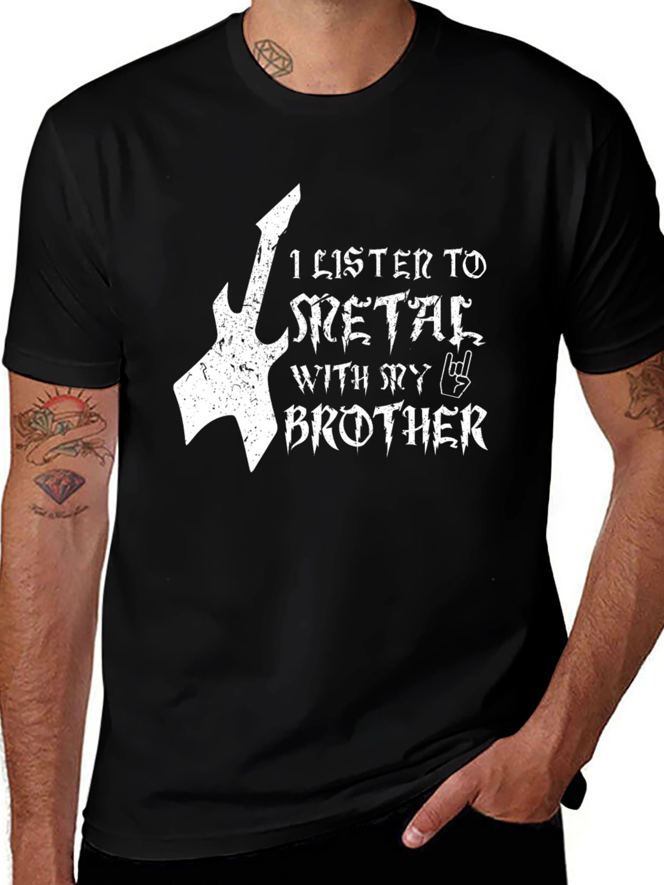 Variant 9 of Metal Brother T-Shirt - Rock On!