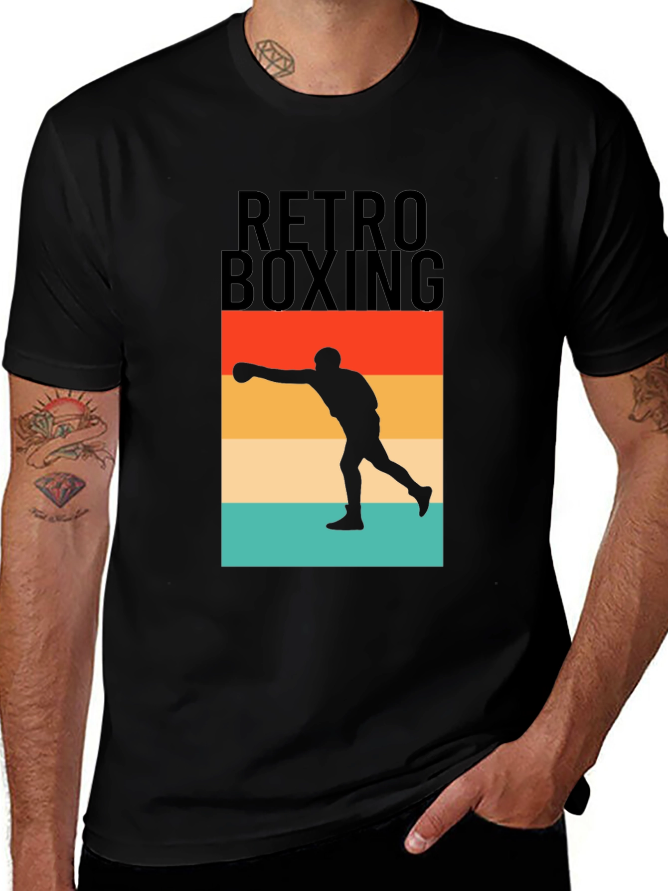 Variant 11 of Retro Boxing Graphic Tee - Vintage Style Punch T-Shirt