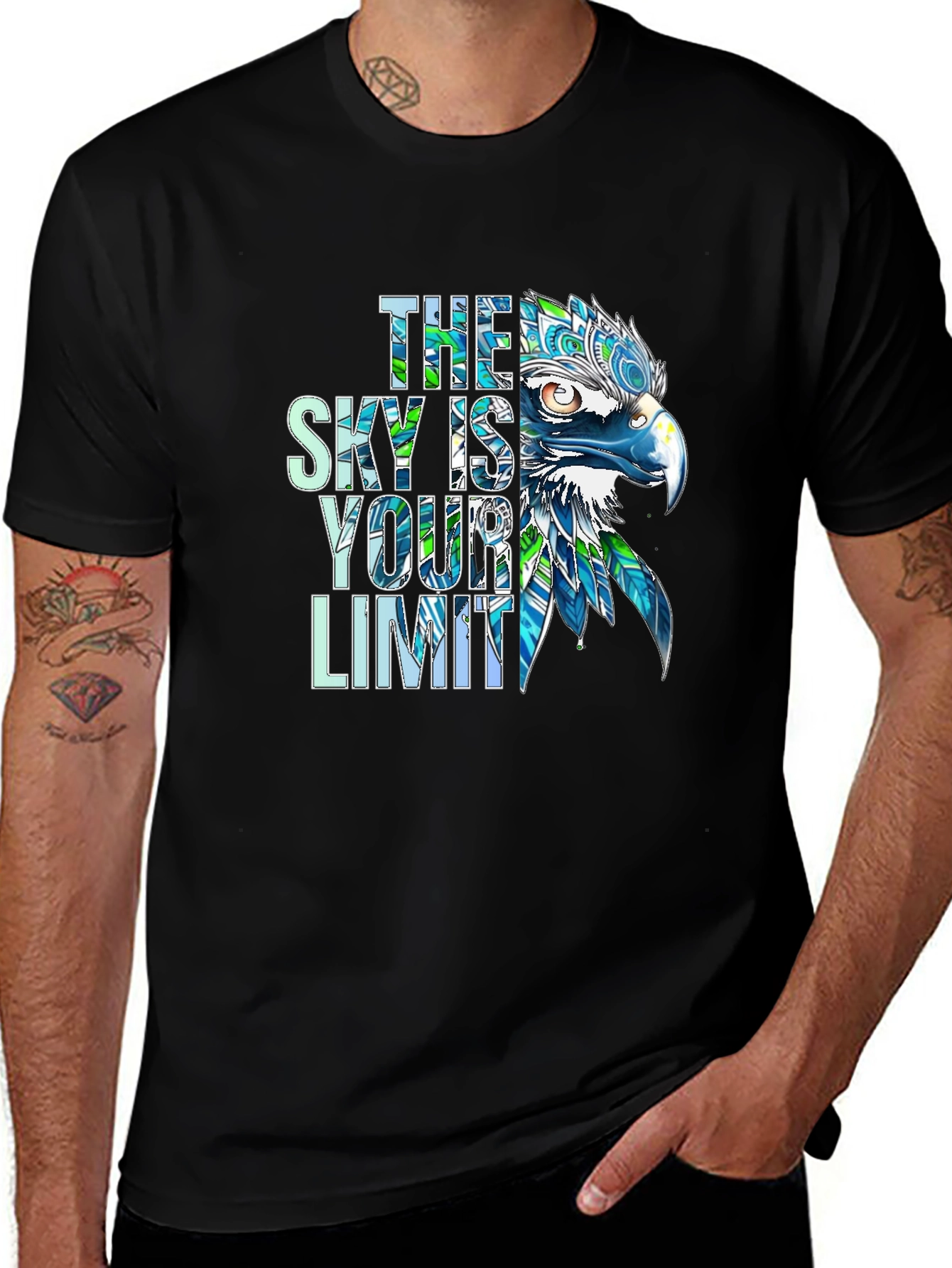 The Sky Is Your Limit Eagle Graphic T-Shirt