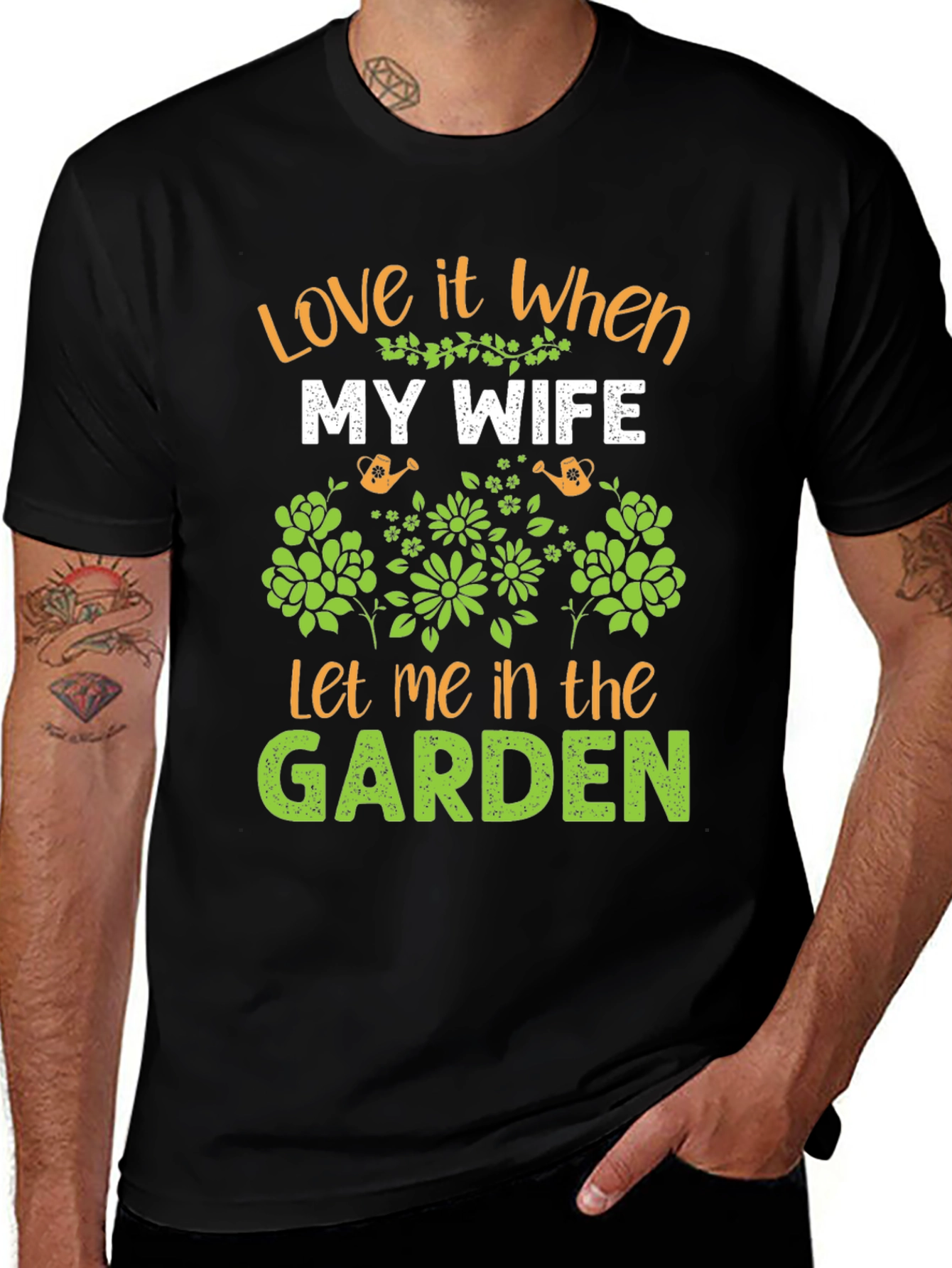 Variant 29 of Gardening Lover's T-Shirt: Happy Wife, Happy Garden