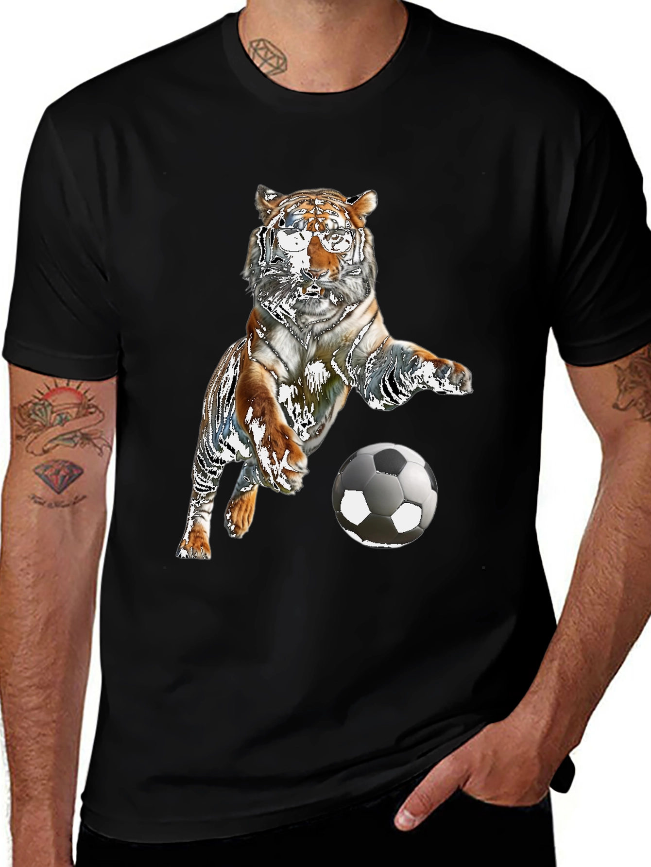 Variant 8 of Tiger Soccer Graphic Tee