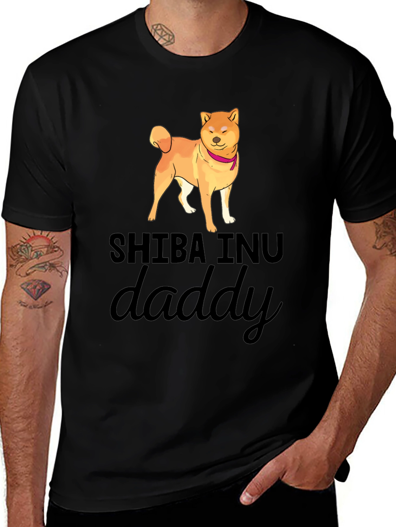 Shiba Inu Daddy Graphic Tee