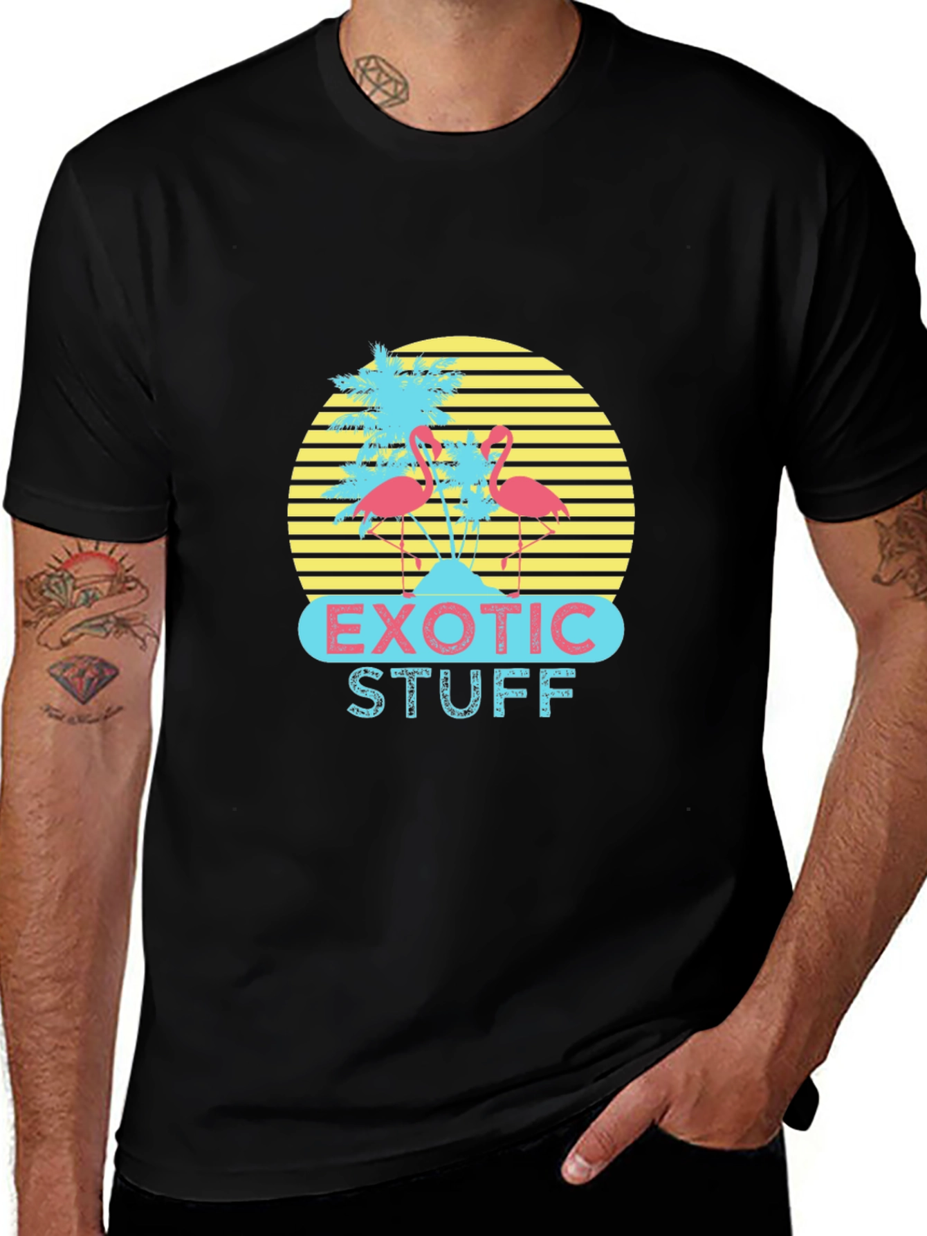 Variant 30 of Exotic Stuff Flamingo Graphic T-Shirt