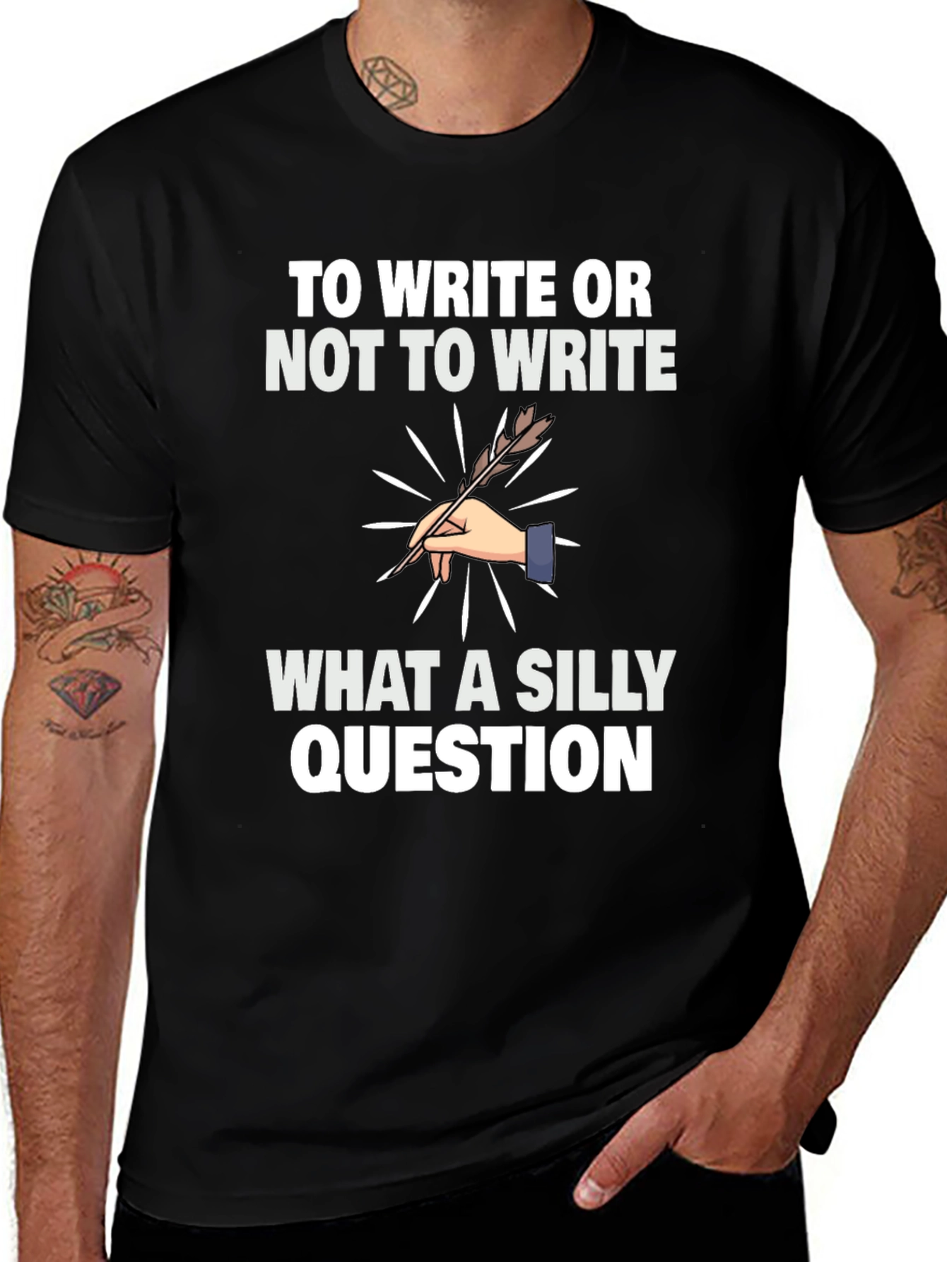 Variant 9 of Writer's Tee: To Write or Not to Write?