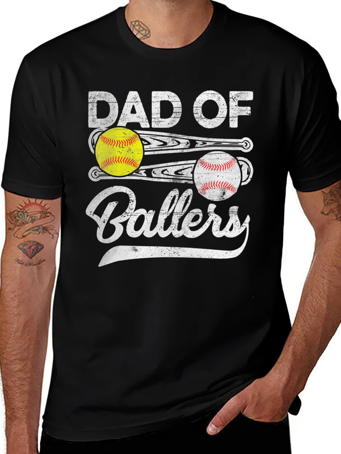 Variant 8 of Dad of Ballers Graphic T-Shirt