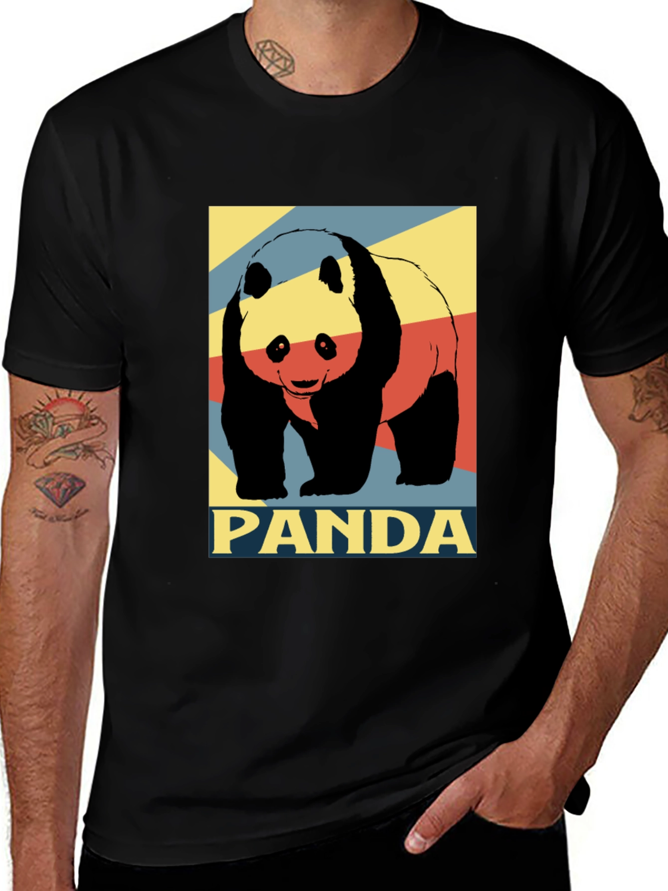 Variant 19 of Panda Graphic Tee - Stylish Men's T-Shirt
