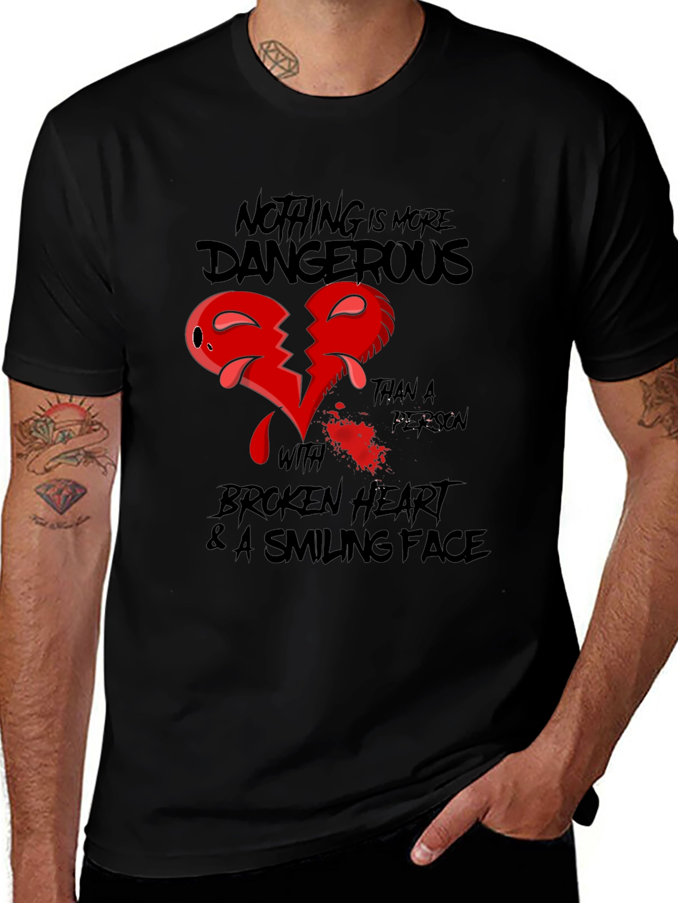 Variant 20 of Dangerous Broken Heart Graphic Tee