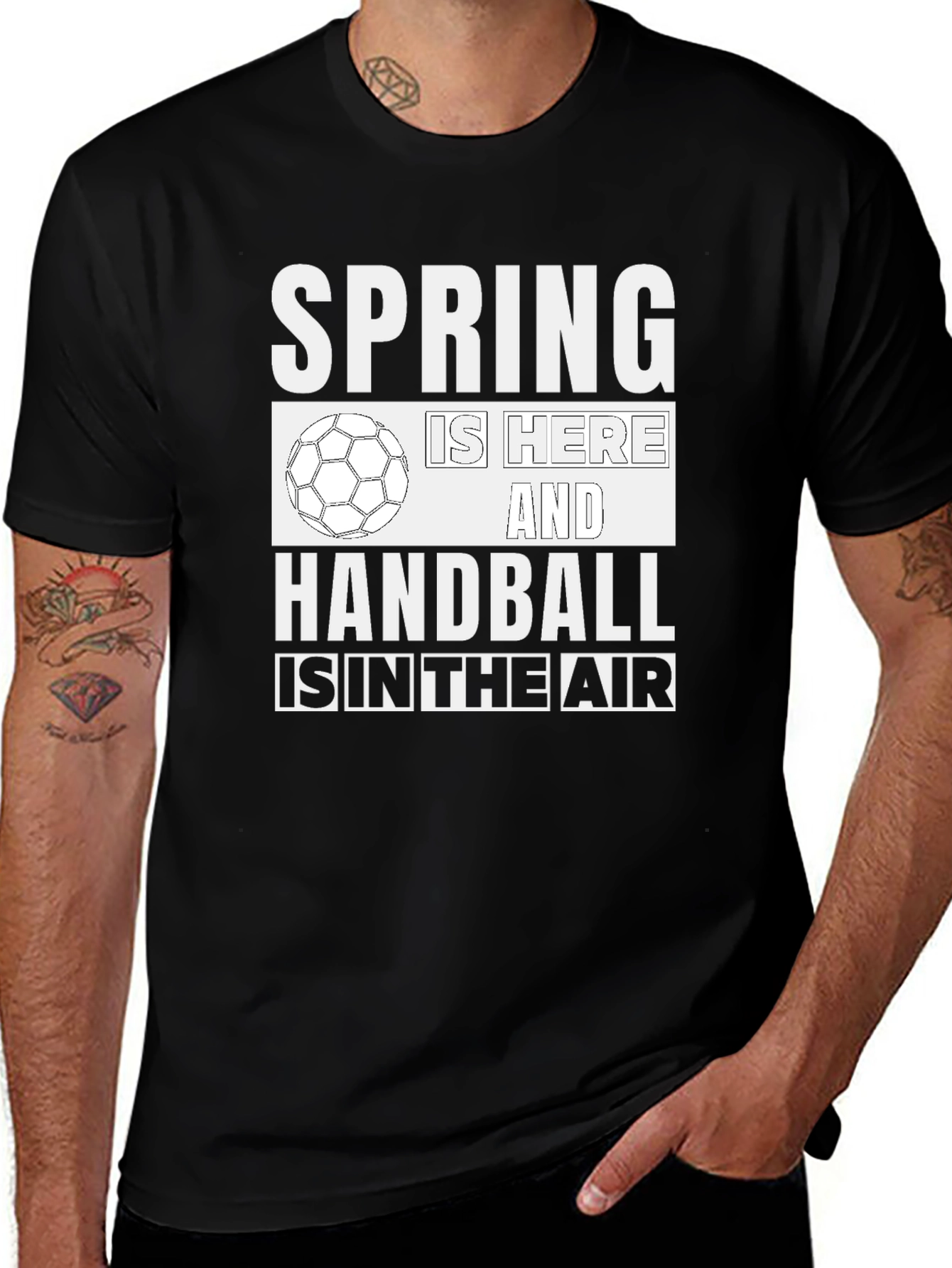 Variant 11 of Spring Handball T-Shirt - Here and In The Air!