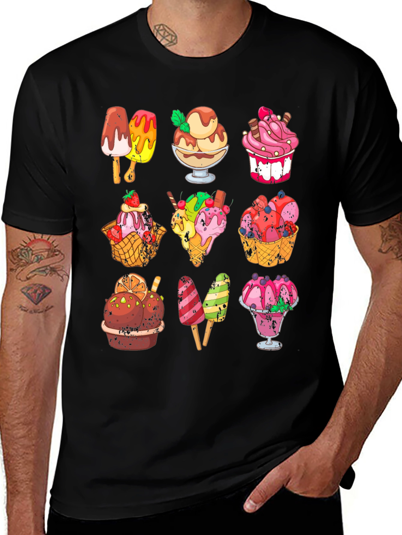 Variant 26 of Ice Cream Lover Tee - Sweet Treat Design!
