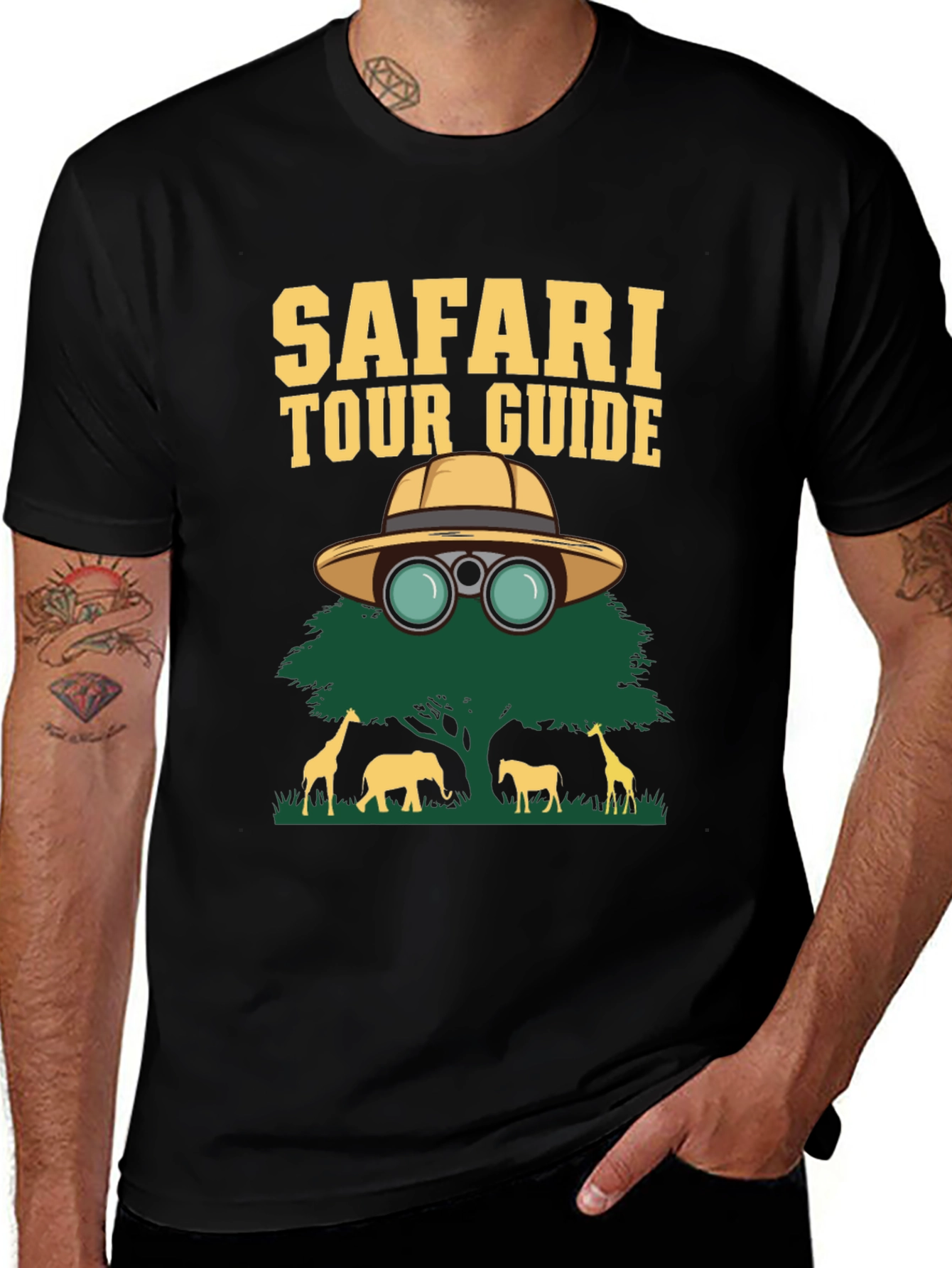 Variant 28 of Safari Tour Guide Graphic T-Shirt