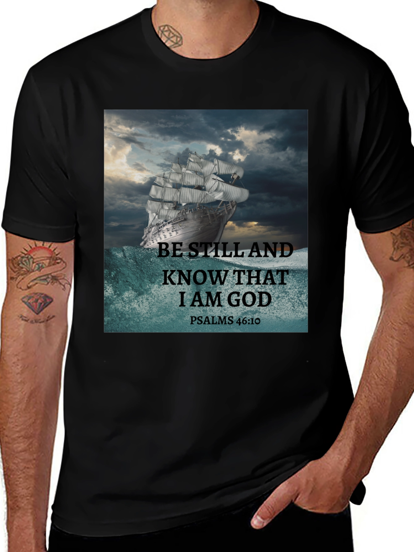 Variant 27 of Be Still and Know That I Am God T-Shirt