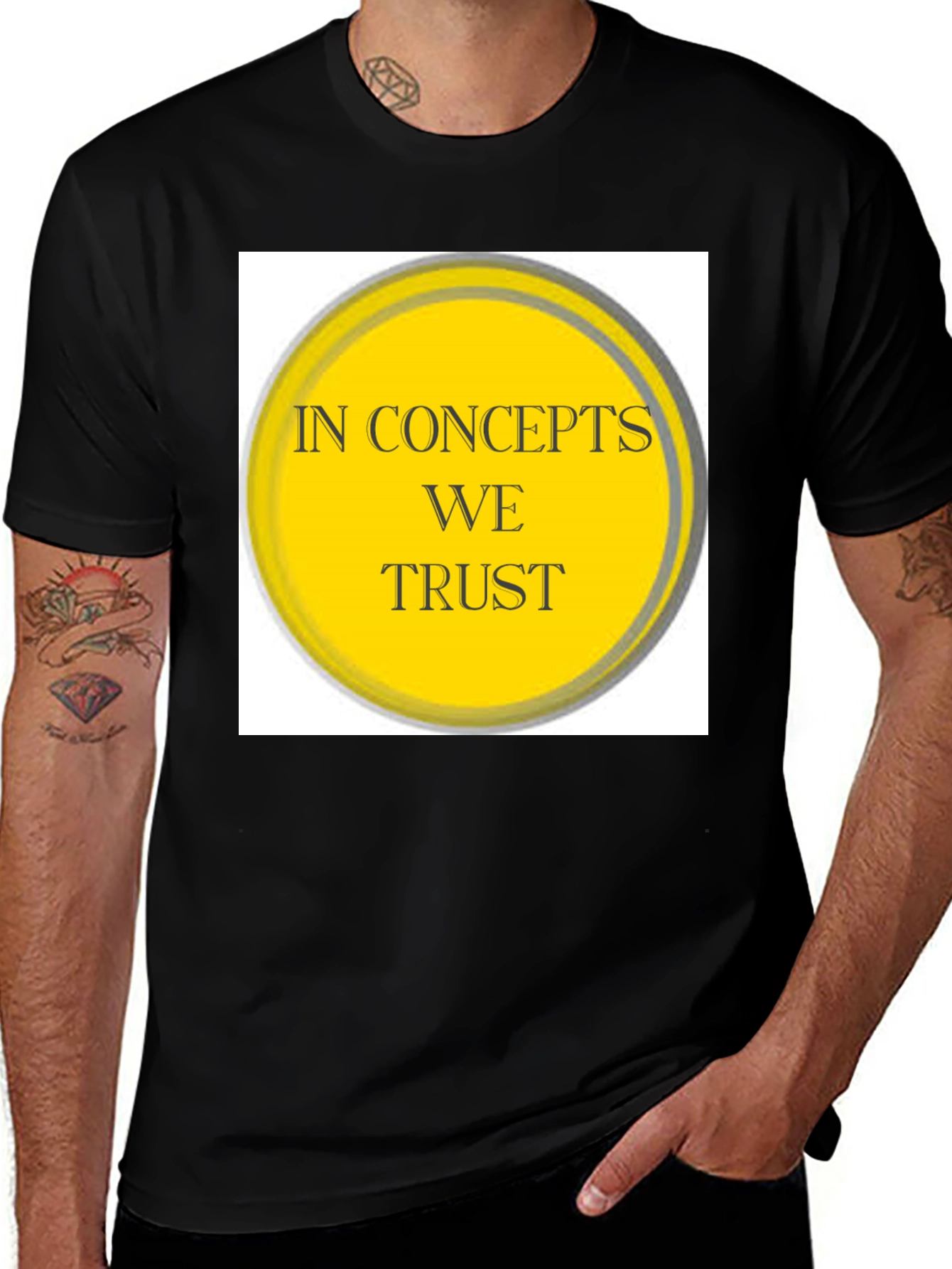 Variant 22 of Concepts We Trust Graphic Tee - Black