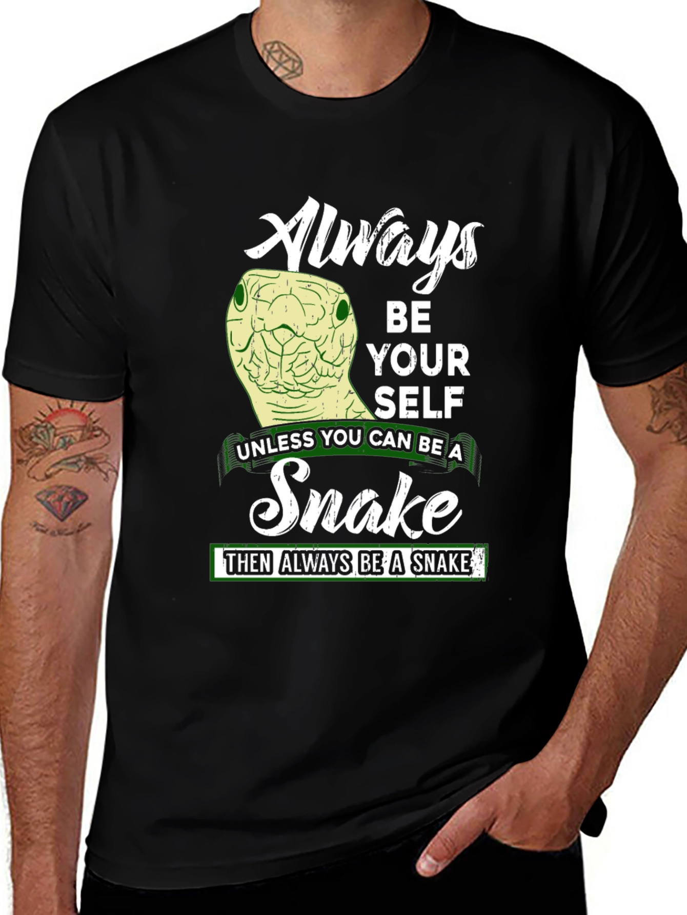Variant 24 of Always Be Yourself Unless You Can Be a Snake T-Shirt