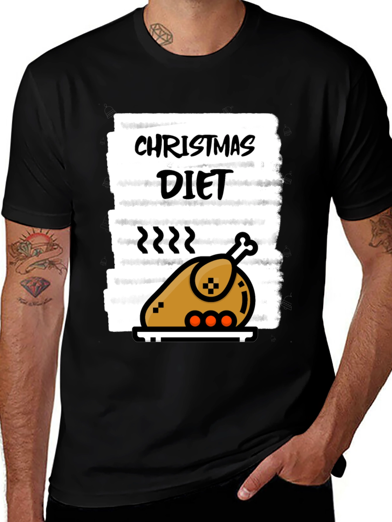 Variant 26 of Christmas Diet Turkey T-Shirt