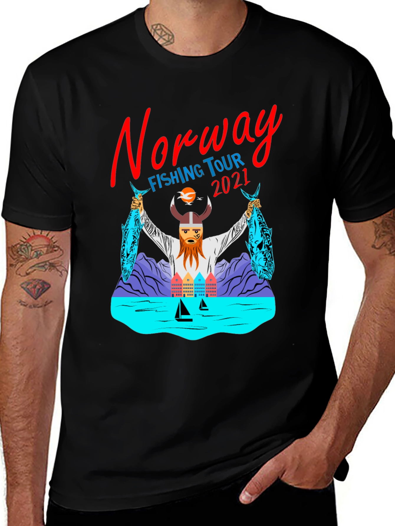 Norway Fishing Tour 2021 Graphic T-Shirt