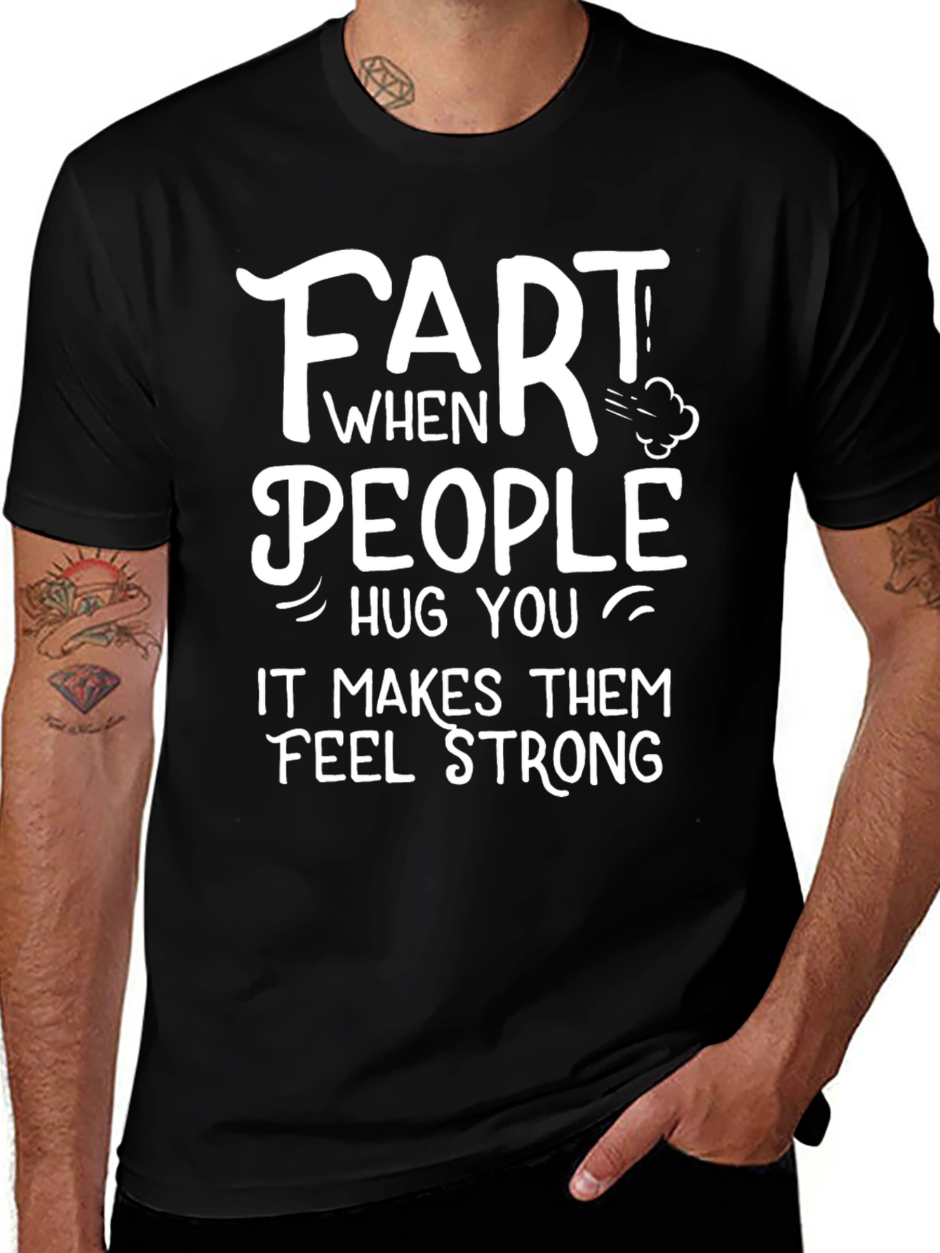Variant 15 of Funny Fart People Hug You T-Shirt