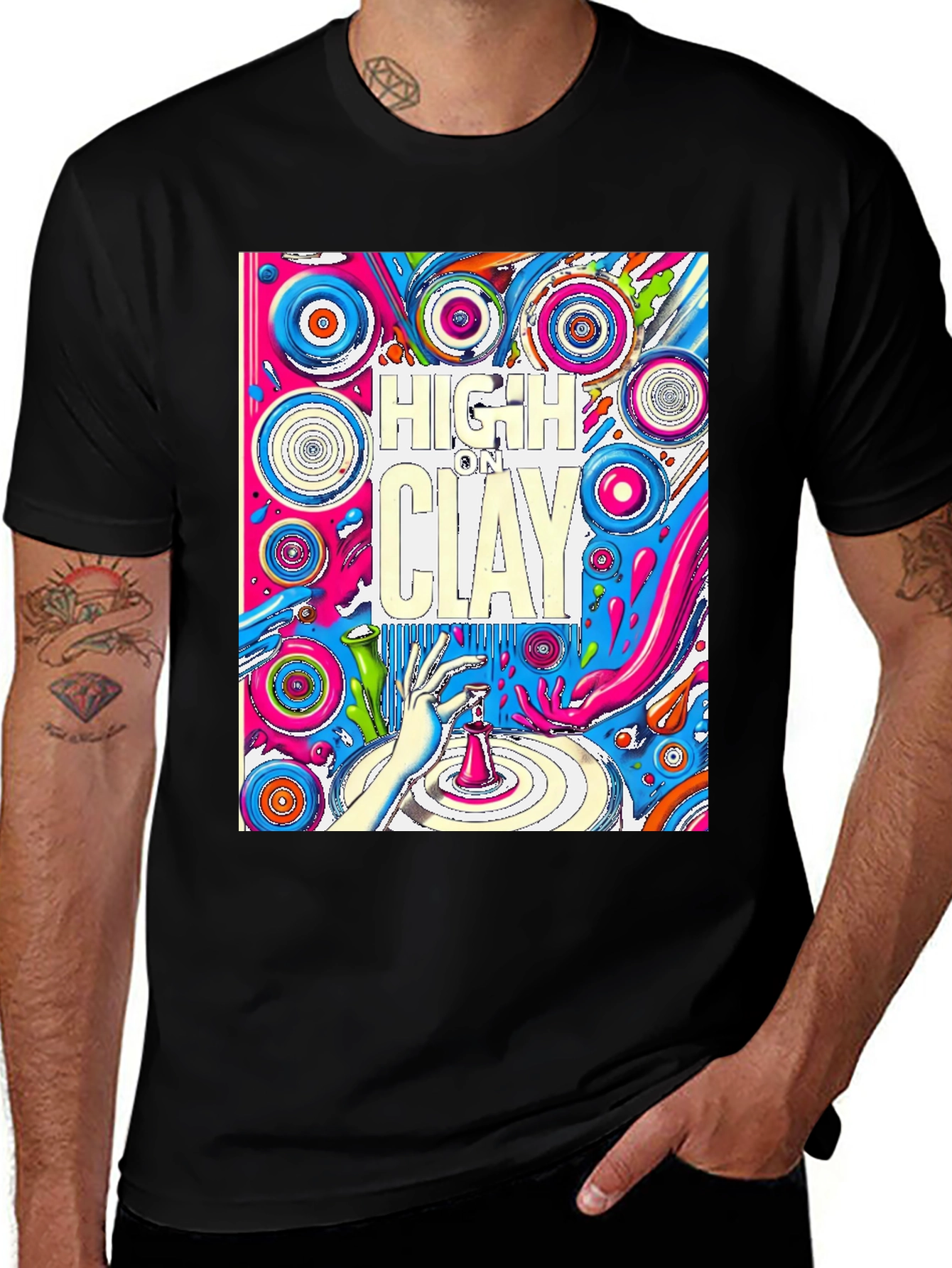 Variant 24 of High on Clay Graphic T-Shirt