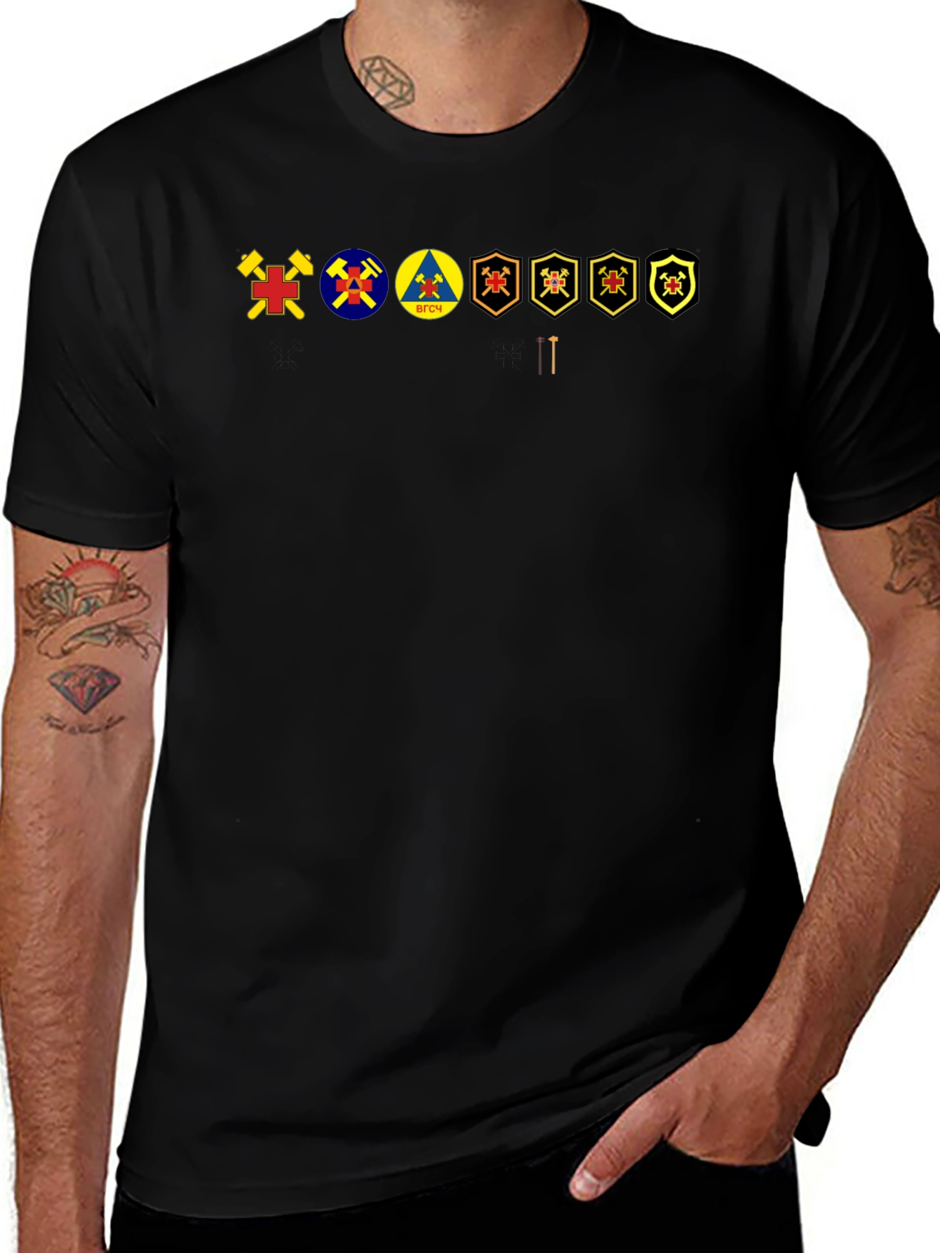 Ukrainian Civil Defense Symbol T-Shirt