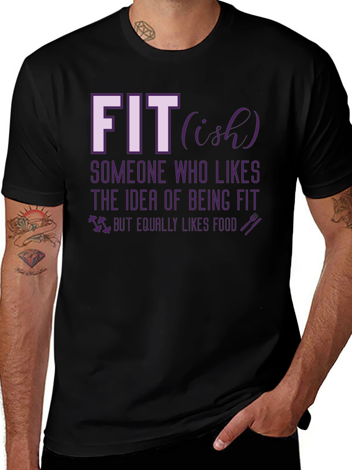 Variant 24 of Fit-ish Graphic Tee - Funny Workout T-Shirt