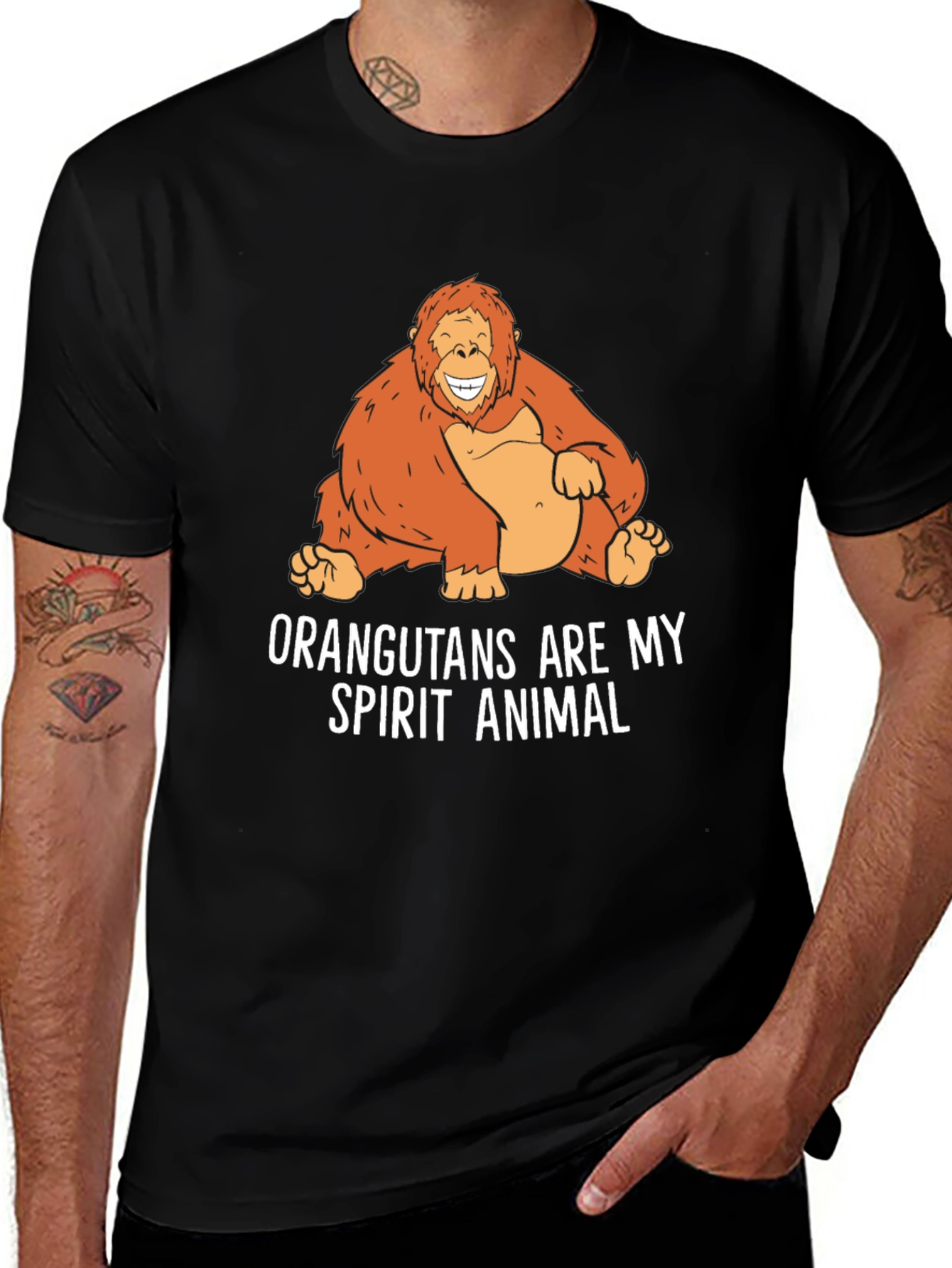 Variant 22 of Orangutan Spirit Animal T-Shirt - Men's Graphic Tee
