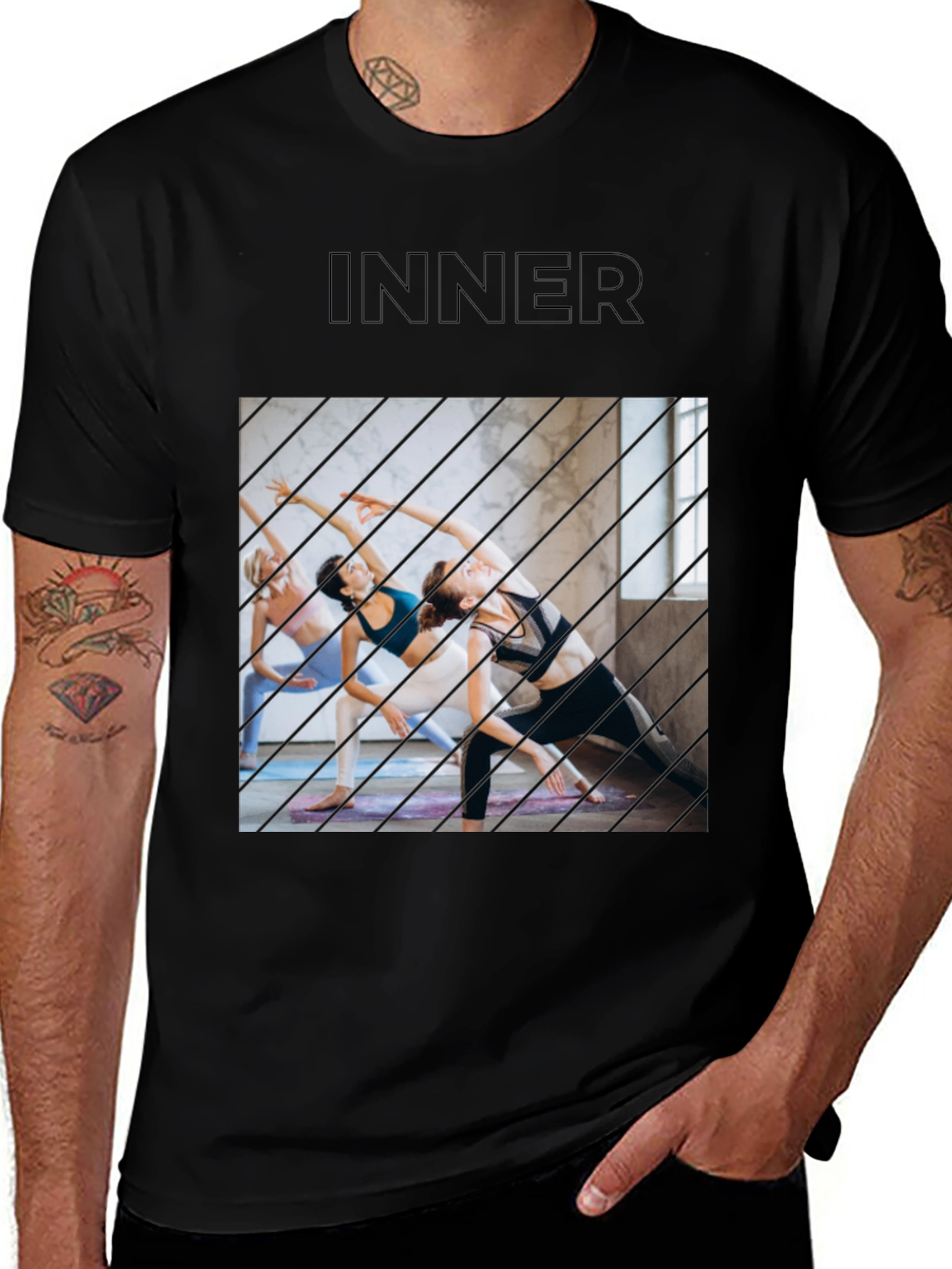 Variant 24 of Inner Peace T-Shirt: Yoga Inspired Comfort