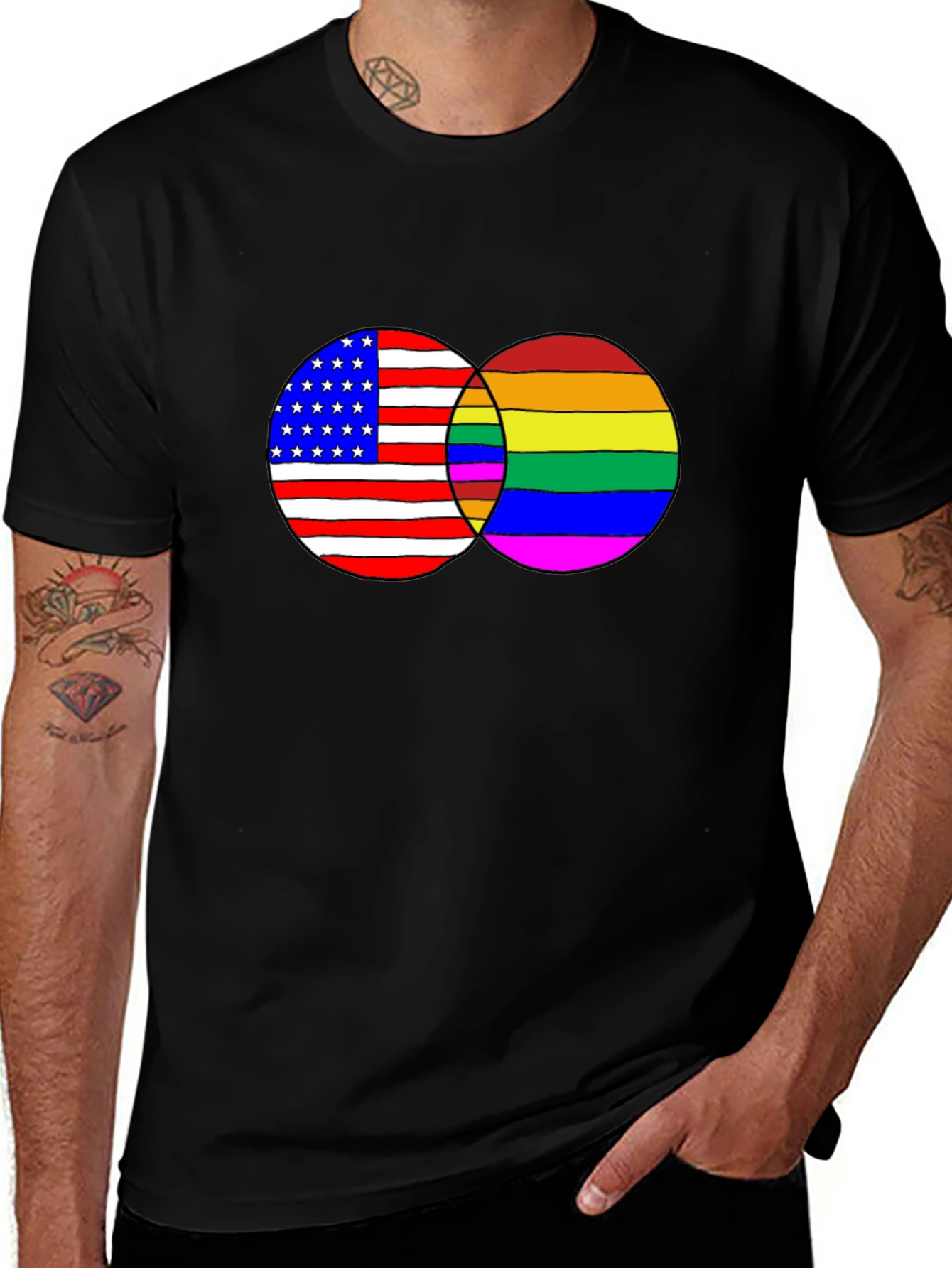 Variant 15 of USA Pride Graphic Tee