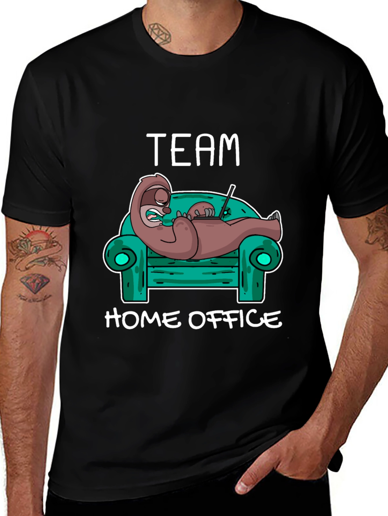 Variant 19 of Team Home Office Sloth T-Shirt