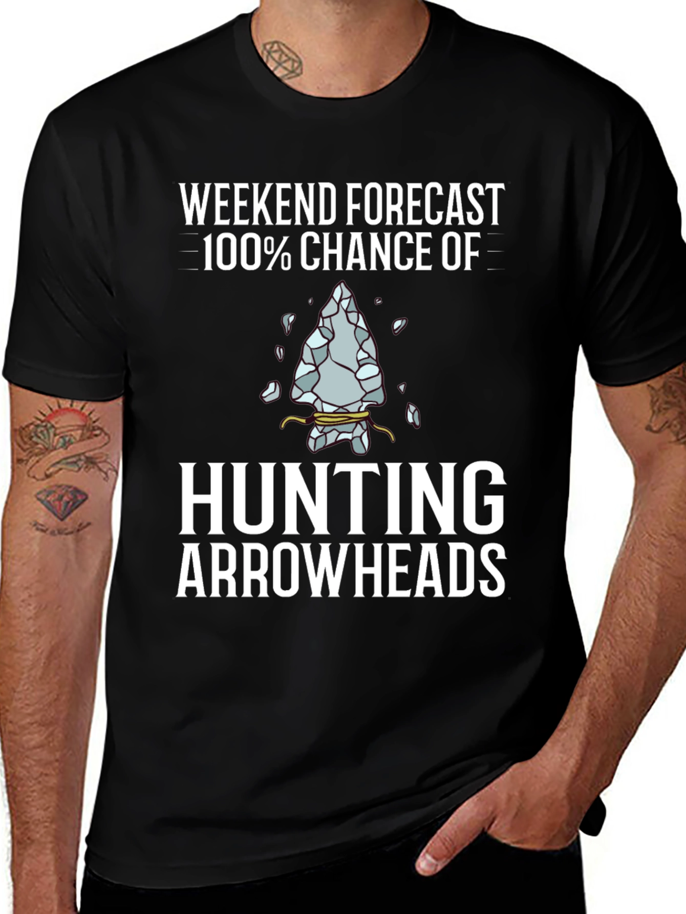 Variant 12 of Weekend Arrowhead Hunting T-Shirt