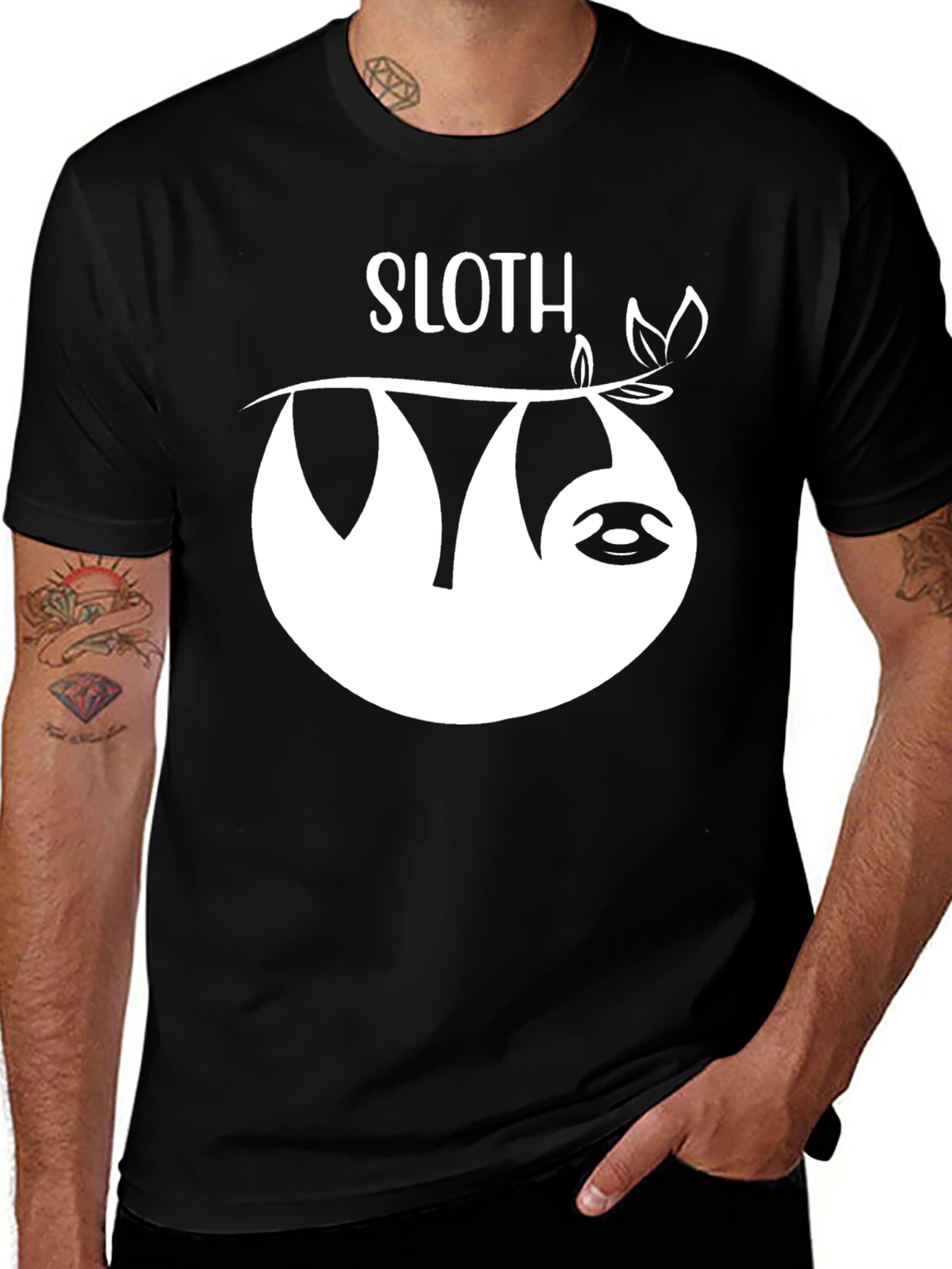 Variant 7 of Sloth Graphic T-Shirt - Comfy Cotton Blend
