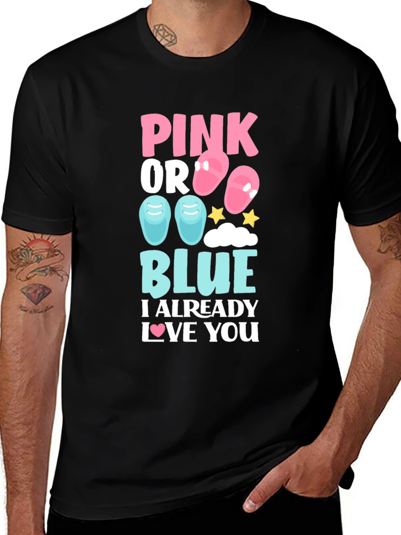 Pink or Blue Gender Reveal T-Shirt