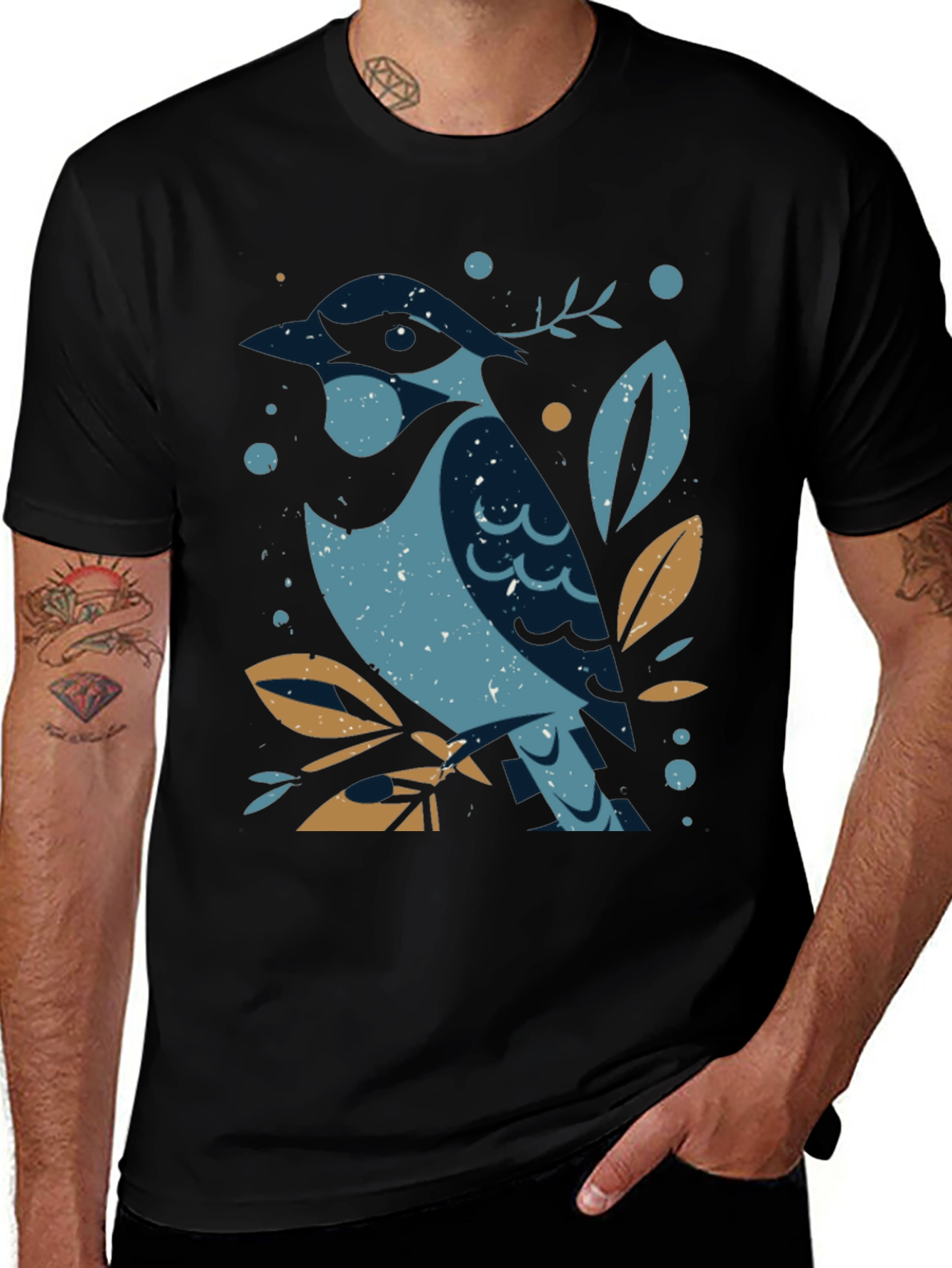 Variant 8 of Stylish Bird Graphic Tee - Unique Design