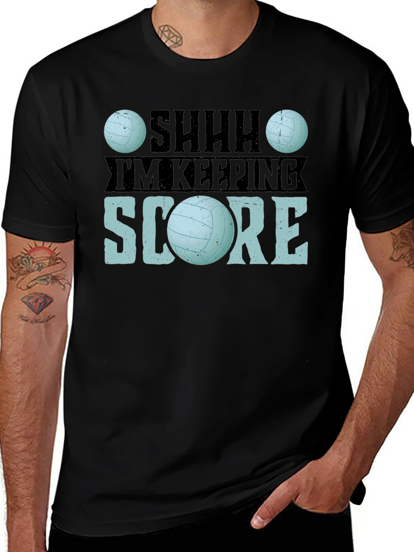 Variant 21 of Volleyball Scorekeeper Graphic T-Shirt