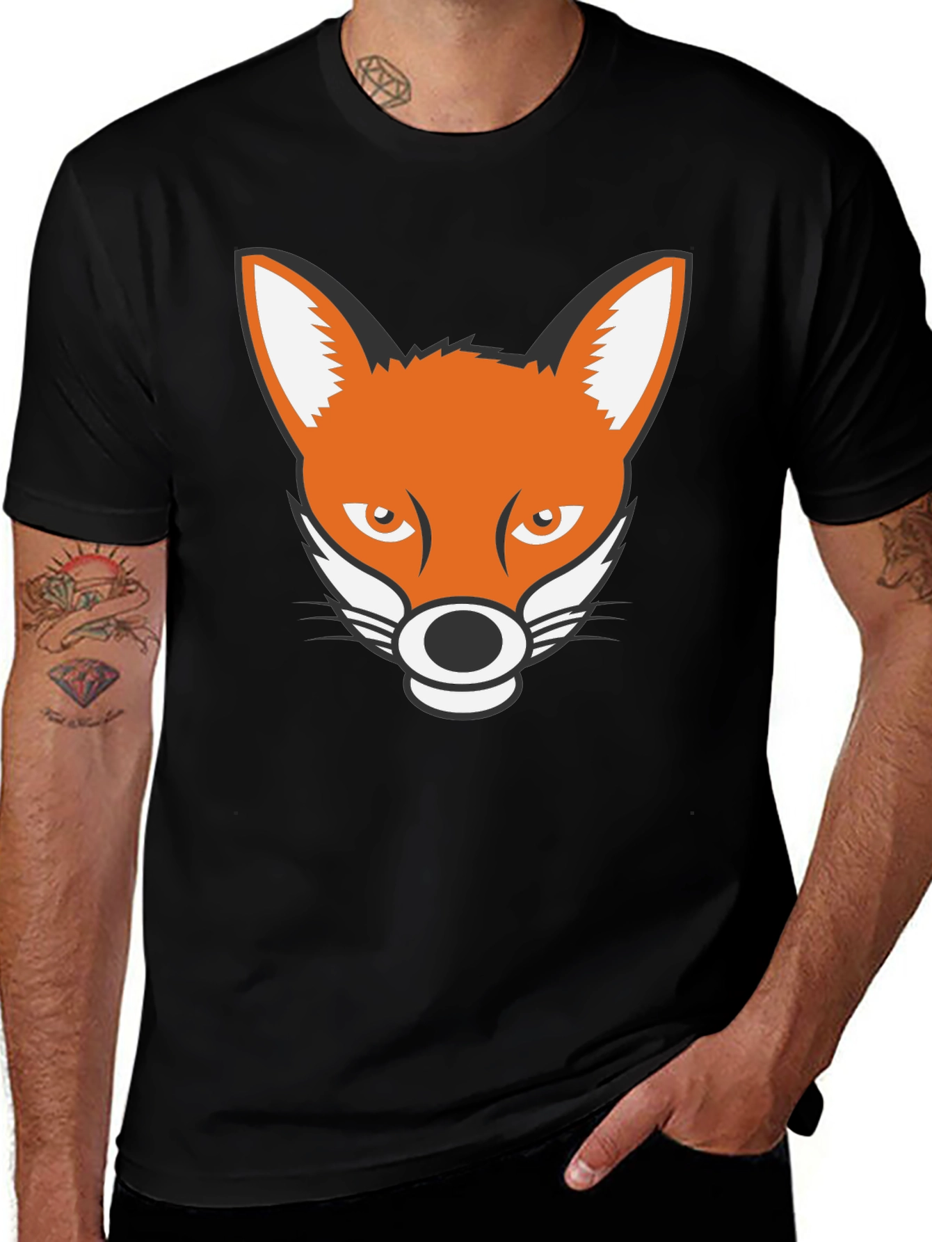 Variant 15 of Fox Graphic Tee - Black T-Shirt