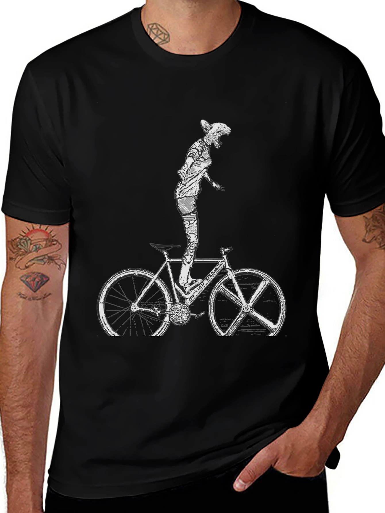 Variant 24 of Cool Graphic Tee - Cyclist